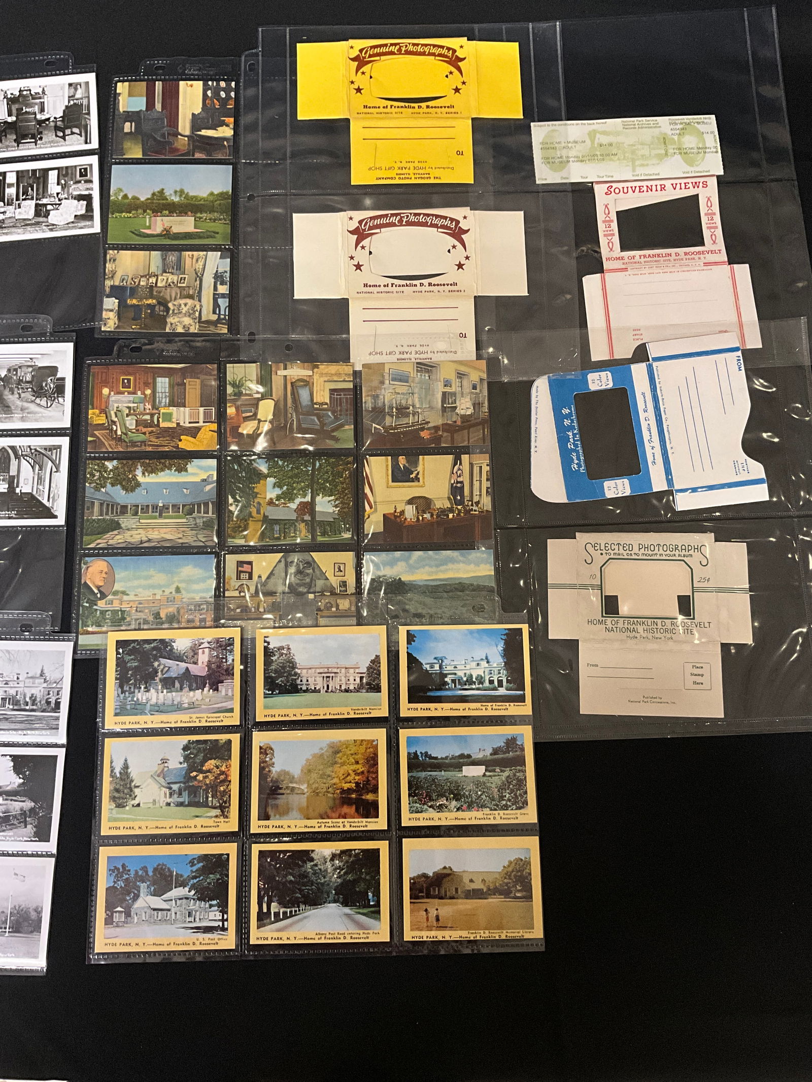 A Collection of Vintage Postcards and Ephemera related to the Home of Franklin D. Roosevelt - 2