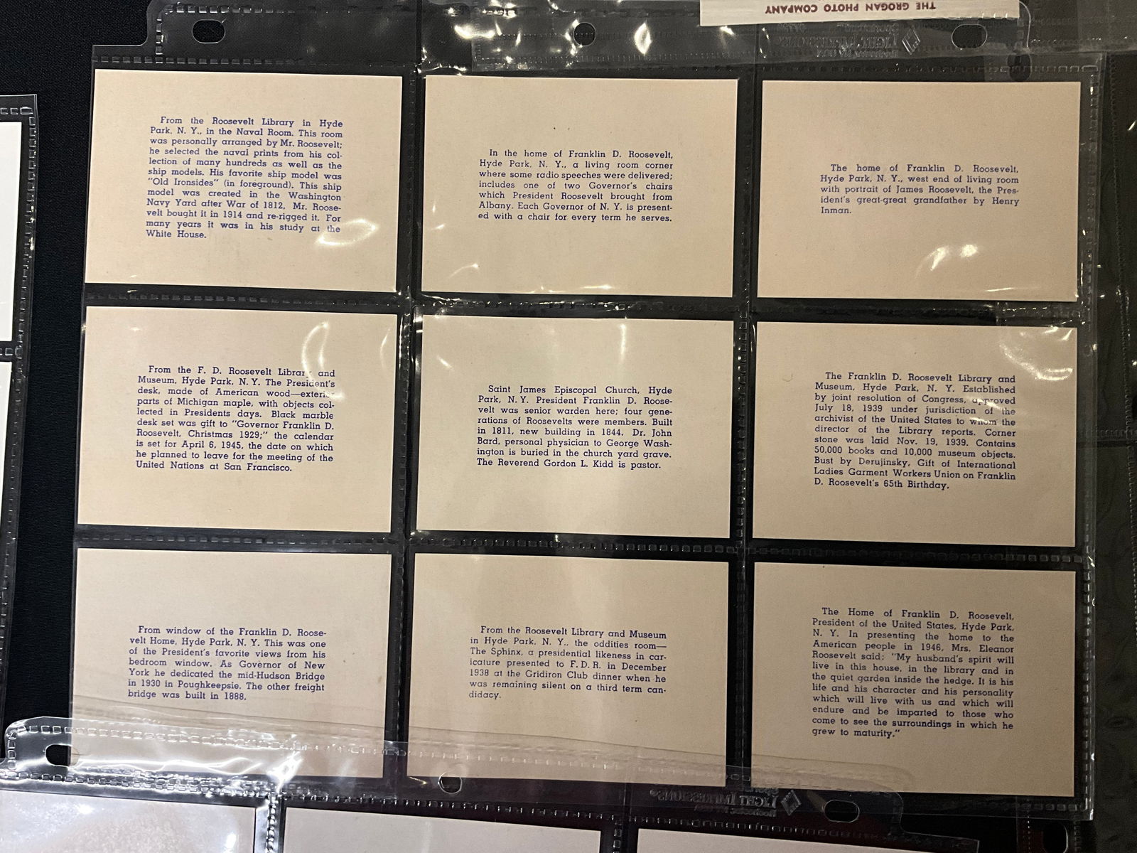 A Collection of Vintage Postcards and Ephemera related to the Home of Franklin D. Roosevelt - 4