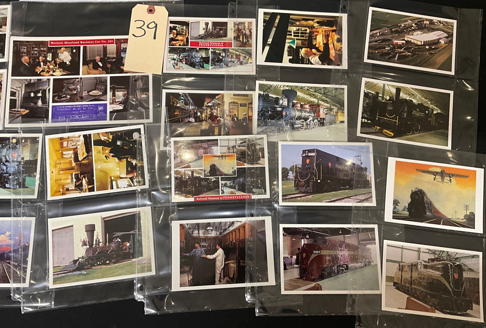 A Collection of Vintage Railroad Postcards and Paper Ephemera - 2