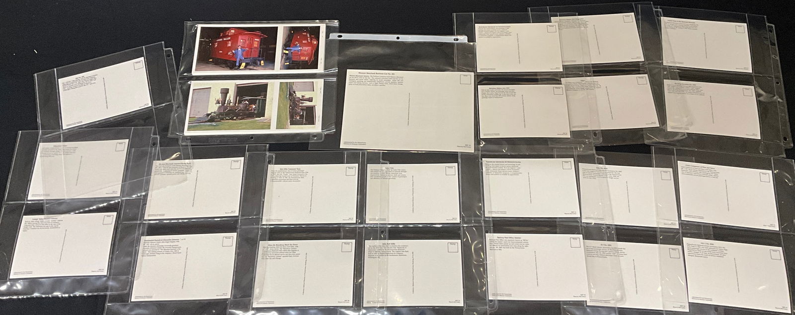 A Collection of Vintage Railroad Postcards and Paper Ephemera - 4