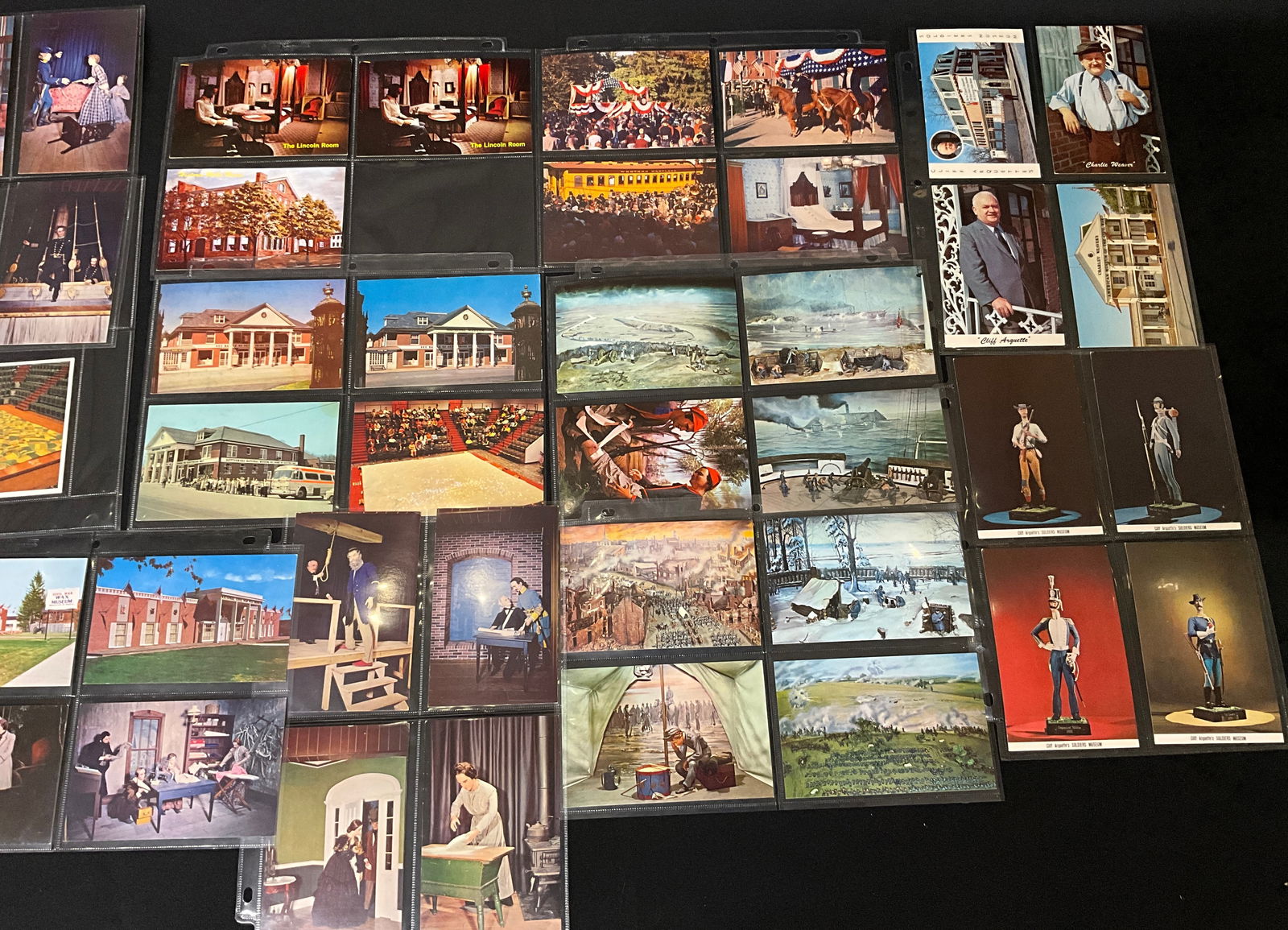 A Collection of Vintage Wax Museum Postcards and Paper Ephemera, Civil War and Historical Subjects - 2