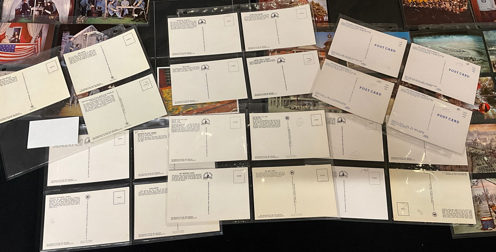 A Collection of Vintage Wax Museum Postcards and Paper Ephemera, Civil War and Historical Subjects - 4