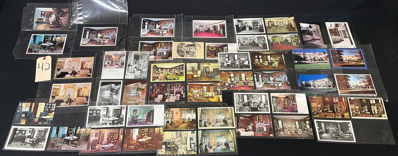 A Collection of Vintage Postcards and Paper Ephemera, US Estates and Interiors (1 of 4)