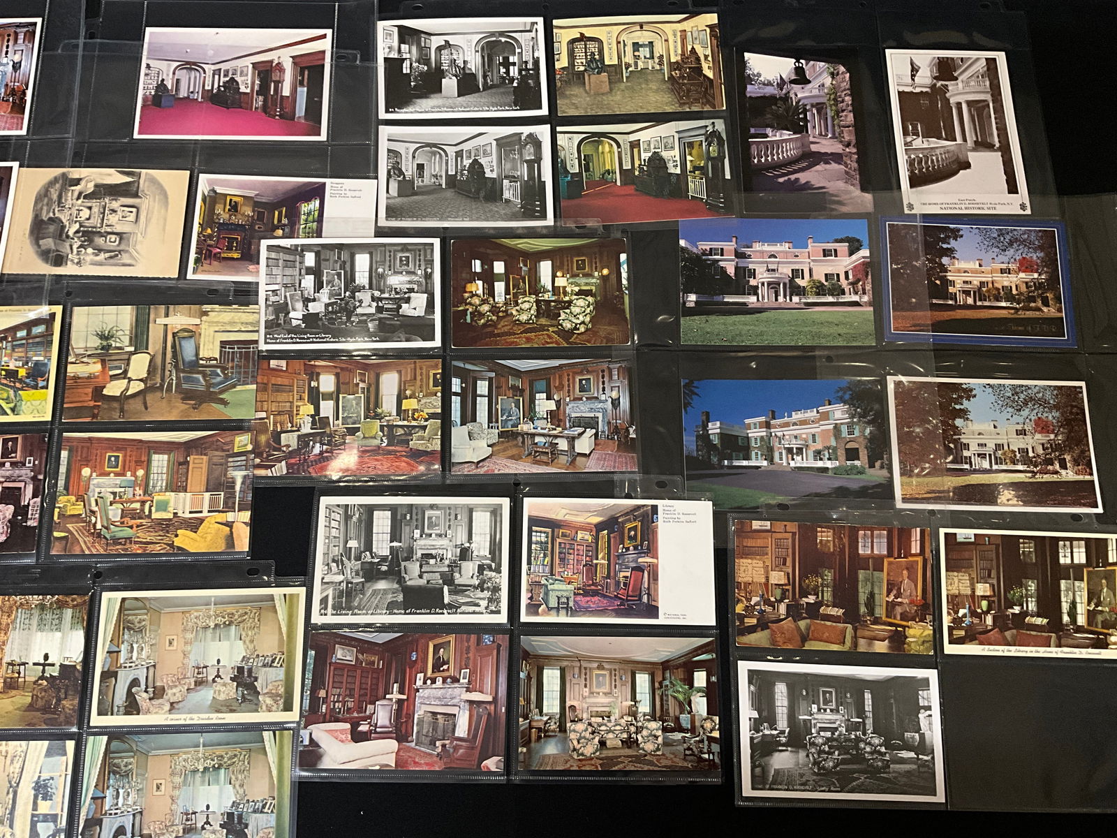 A Collection of Vintage Postcards and Paper Ephemera, US Estates and Interiors - 2