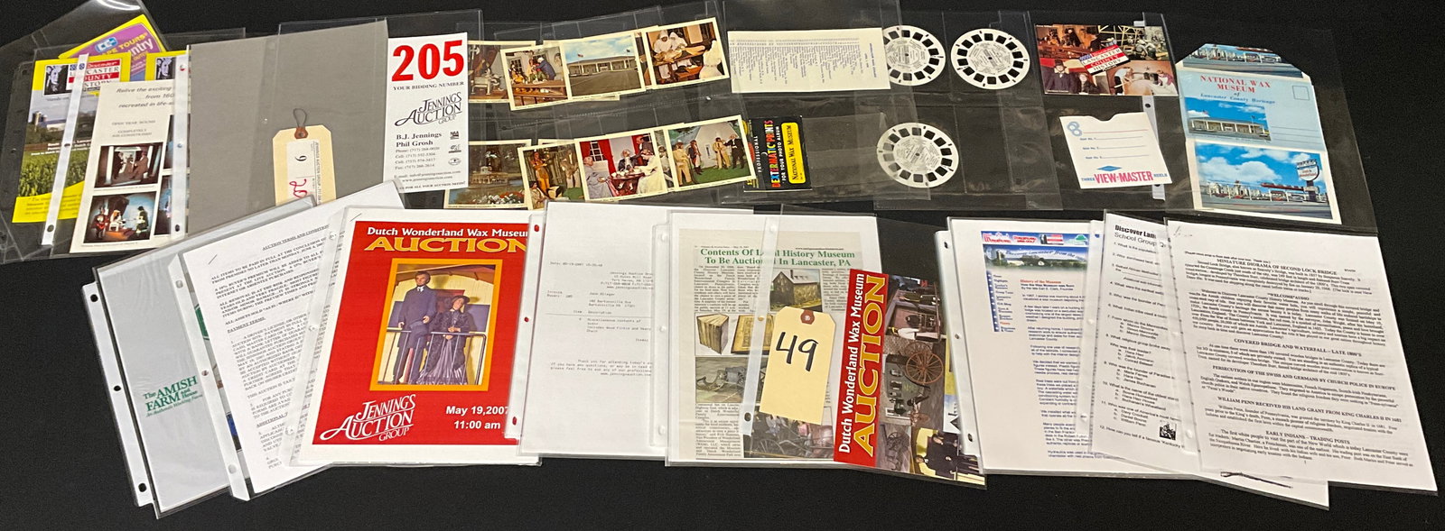 Vintage Dutch Wonderland Wax Museum Auction Ephemera Lot, Lancaster PA (1 of 4)