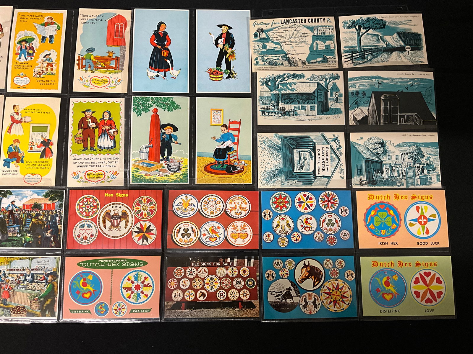 Vintage Pennsylvania Dutch Postcards and Ephemera Collection - 4