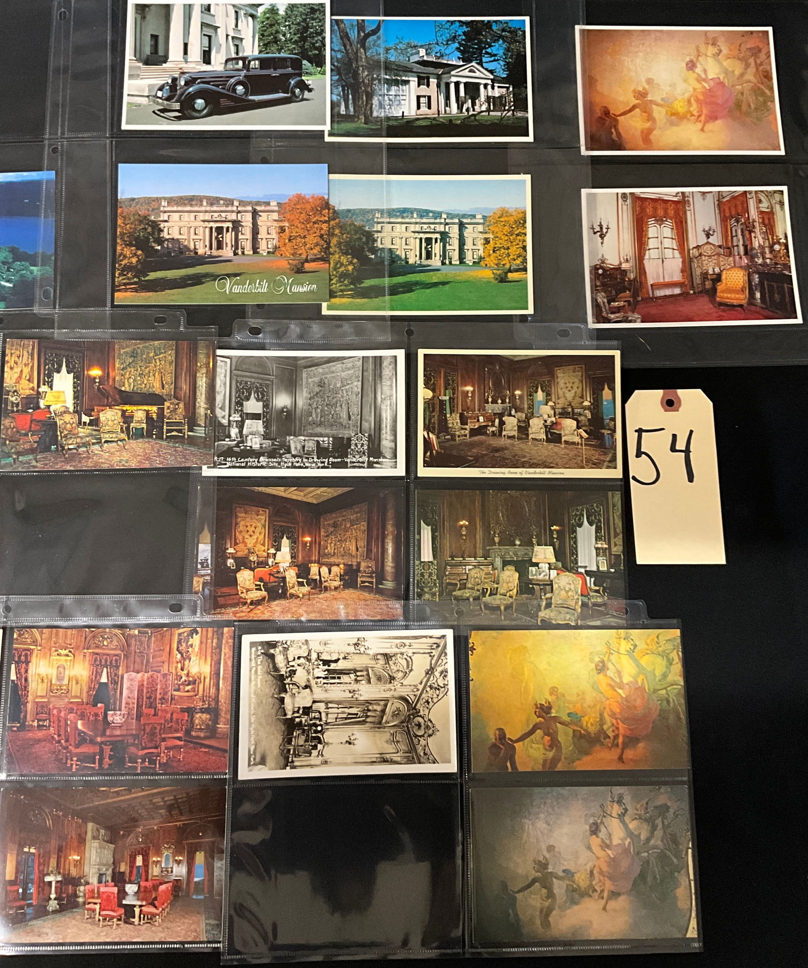 Vintage Postcards Collection of Vanderbilt Mansion, Hyde Park, New York. - 2