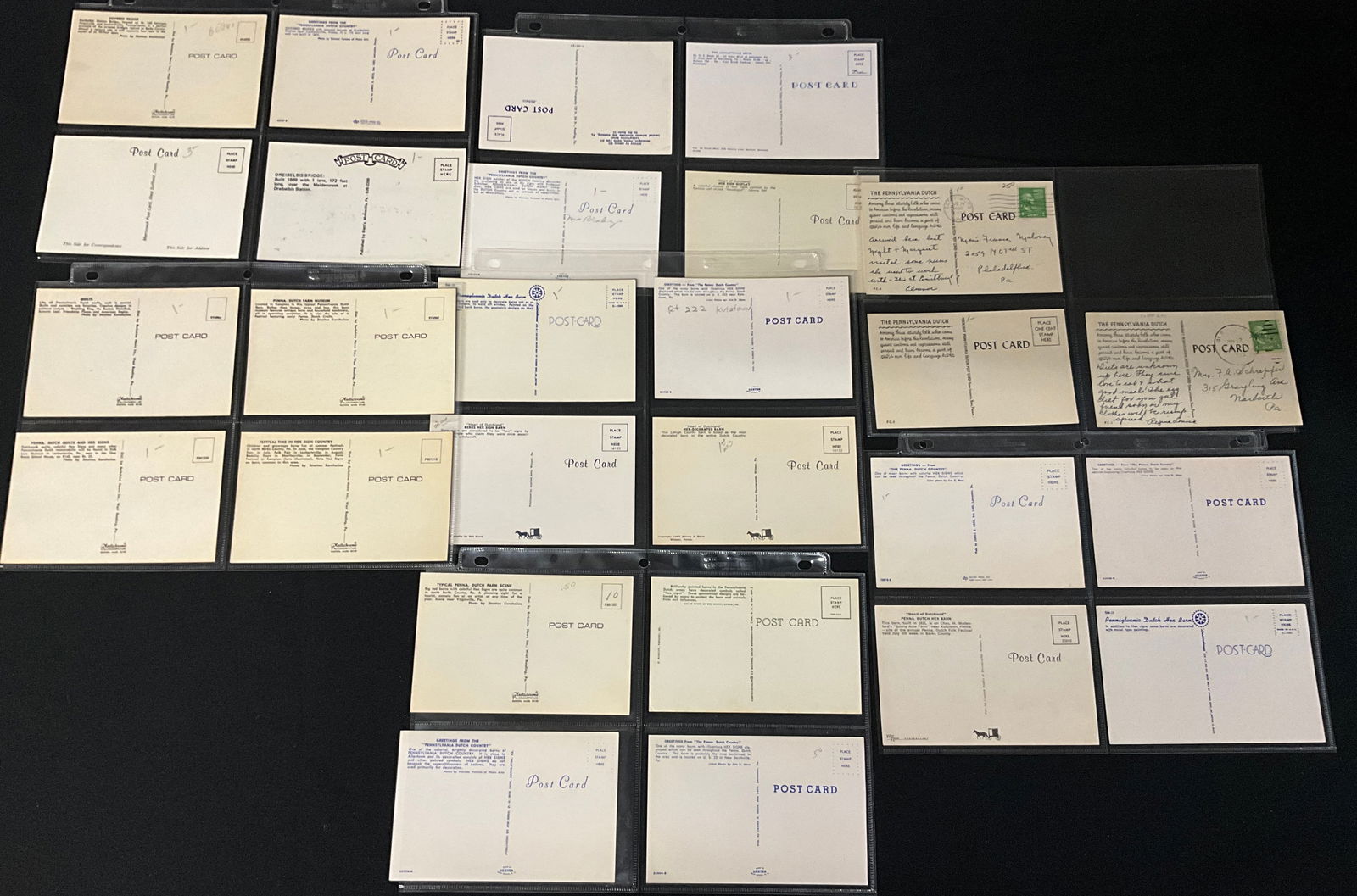 A Collection of Pennsylvania Dutch Roadside Postcards and Paper Ephemera - 4