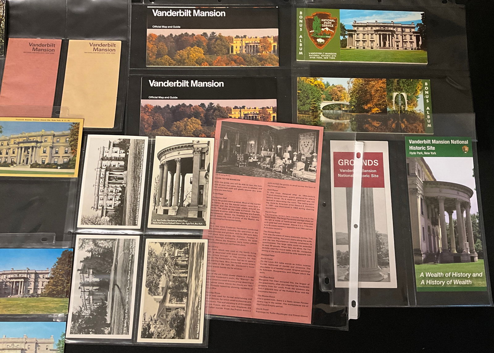 Vanderbilt Mansion National Historic Site Vintage Postcards and Paper Ephemera. - 2