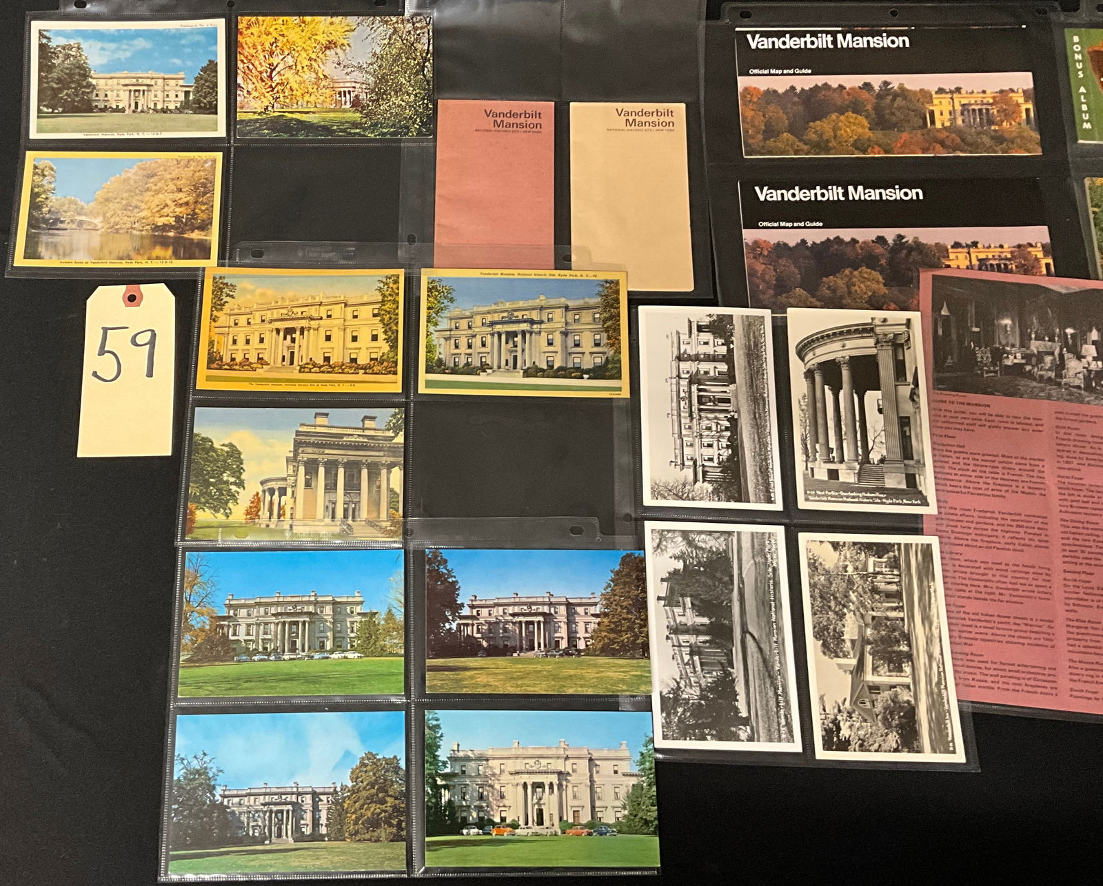 Vanderbilt Mansion National Historic Site Vintage Postcards and Paper Ephemera. - 3