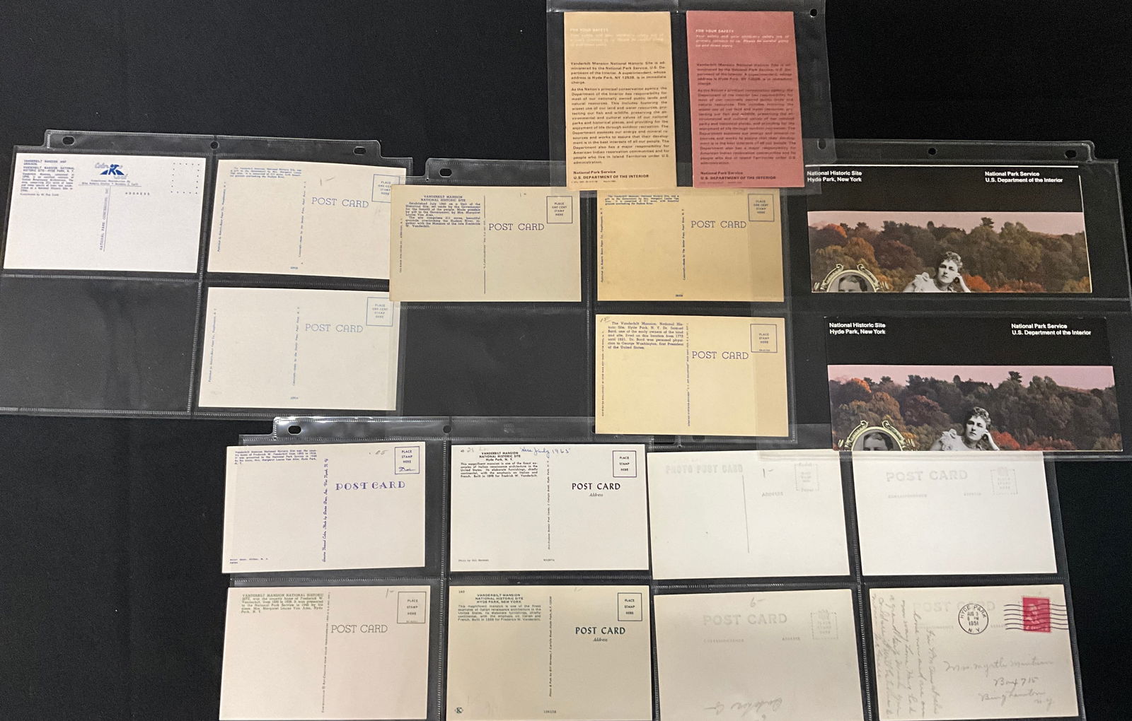 Vanderbilt Mansion National Historic Site Vintage Postcards and Paper Ephemera. - 4