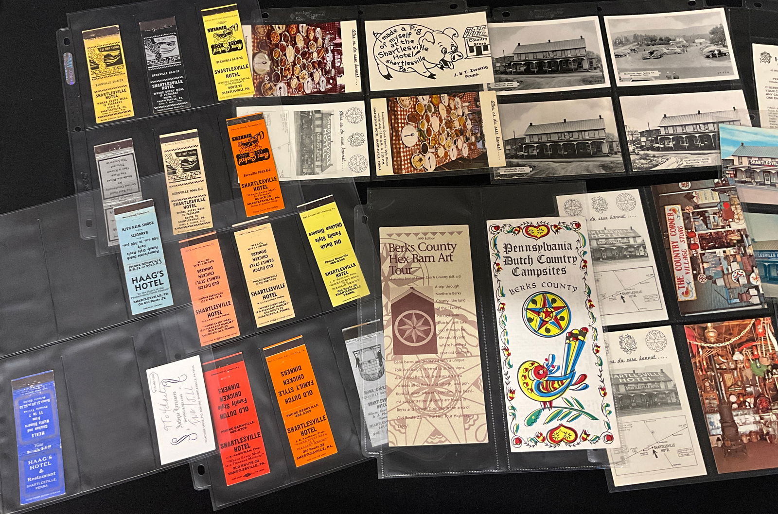 Vintage Pennsylvania Dutch Country Ephemera Archive: Haag's Hotel & Shartlesville - 4