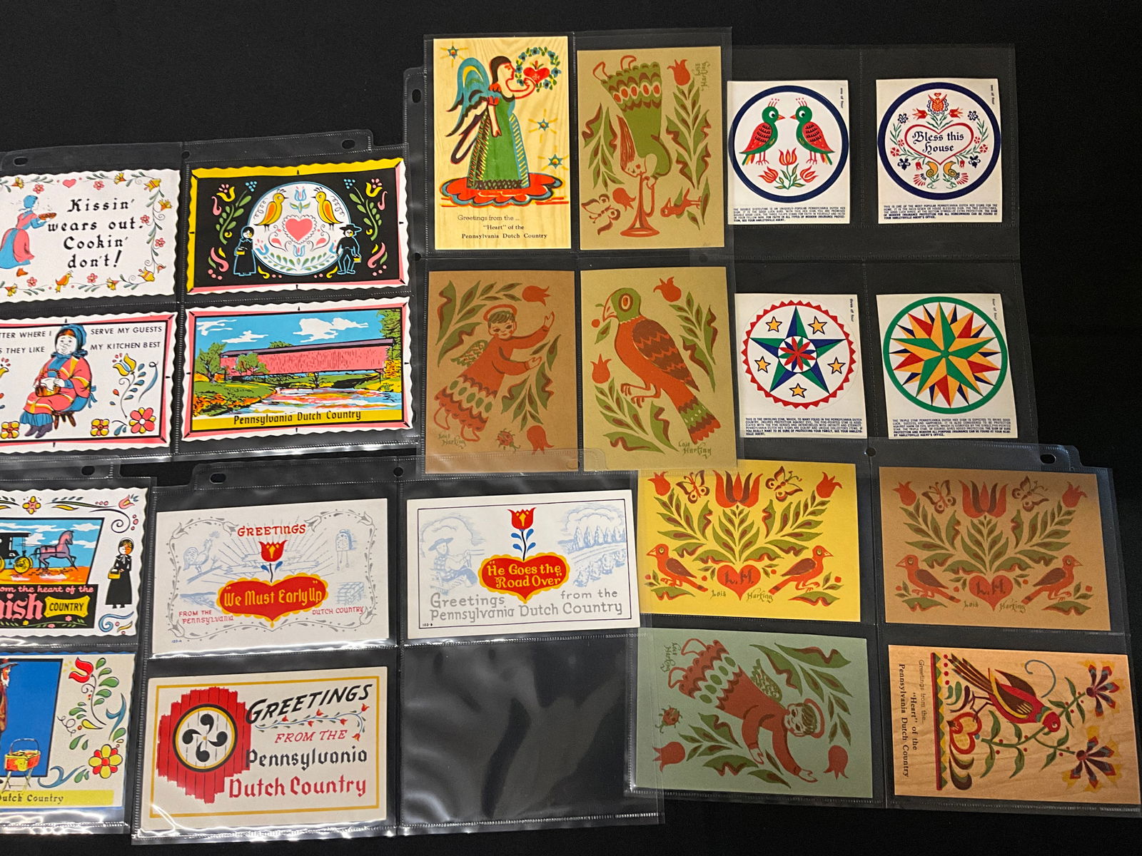 Lee Mertz. Collection of Pennsylvania Dutch Folk Art Postcards and Ephemera. - 2