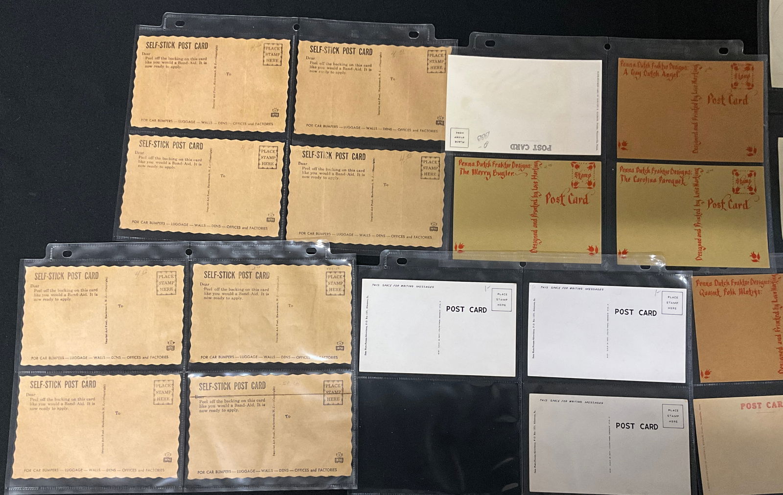 Lee Mertz. Collection of Pennsylvania Dutch Folk Art Postcards and Ephemera. - 4