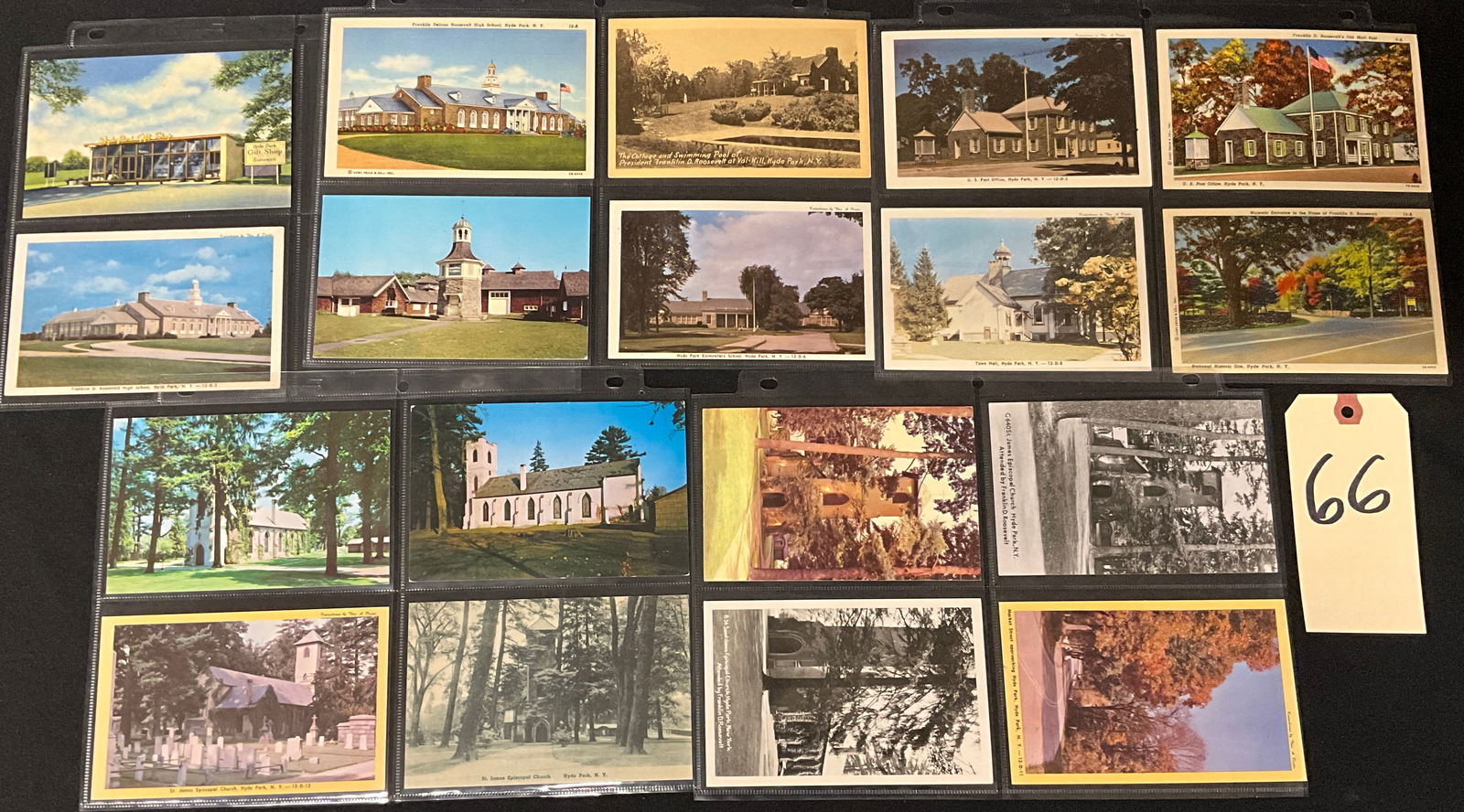 Vintage Postcards and Paper Ephemera Collection of Adirondack and New York State Views: A collection of vintage postcards and paper ephemera, primarily featuring scenic and architectural views of New York State. The collection focuses heavily on the Adirondack region, including