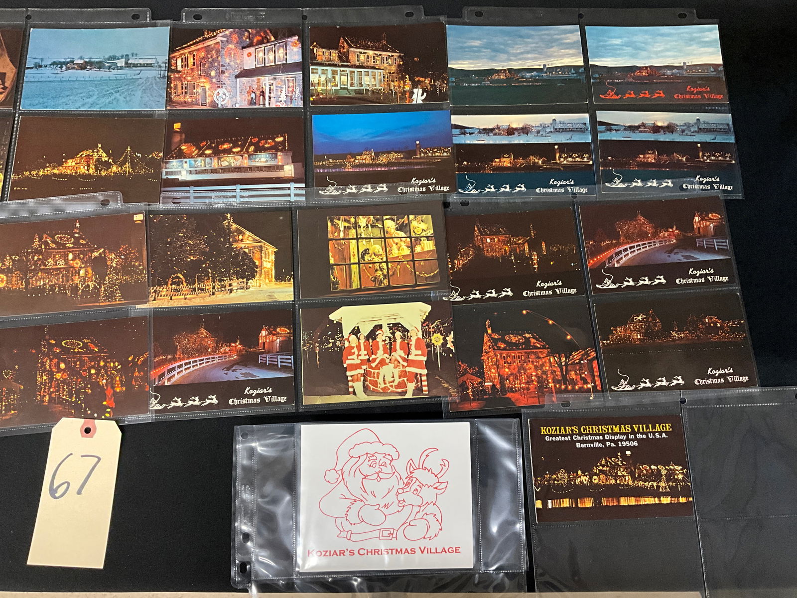 Koziar's Christmas Village. Collection of Vintage Postcards and Paper Ephemera. Bernville, PA. - 2