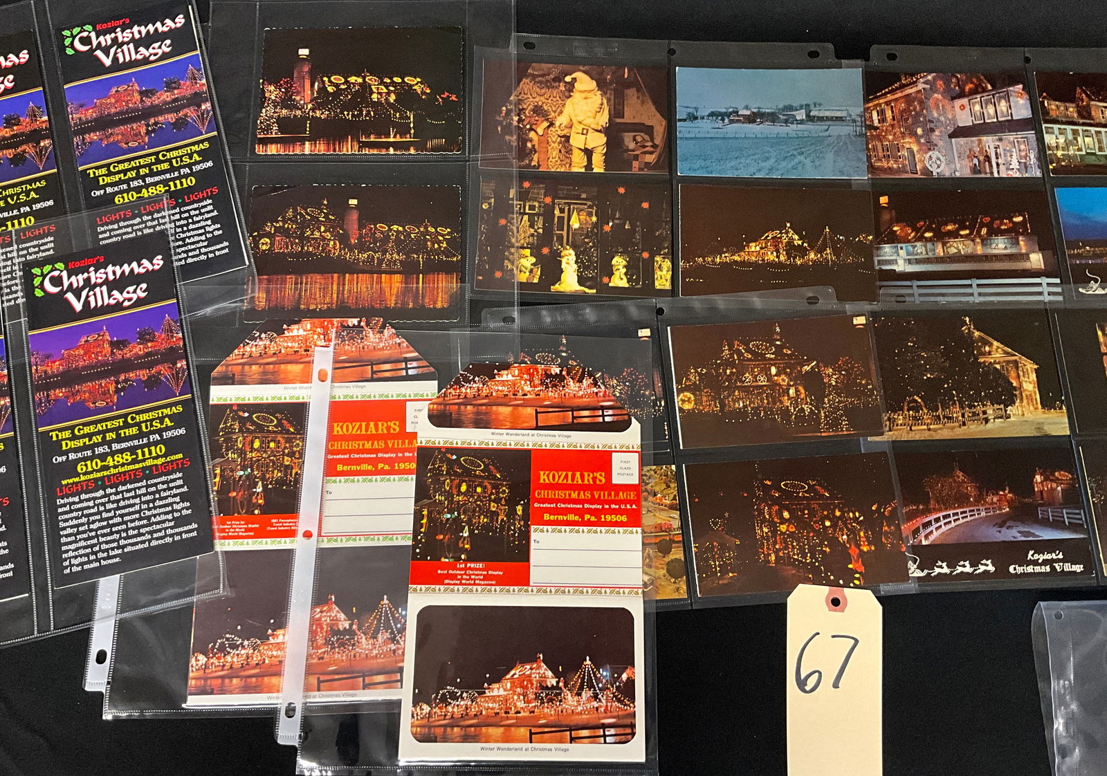 Koziar's Christmas Village. Collection of Vintage Postcards and Paper Ephemera. Bernville, PA. - 3