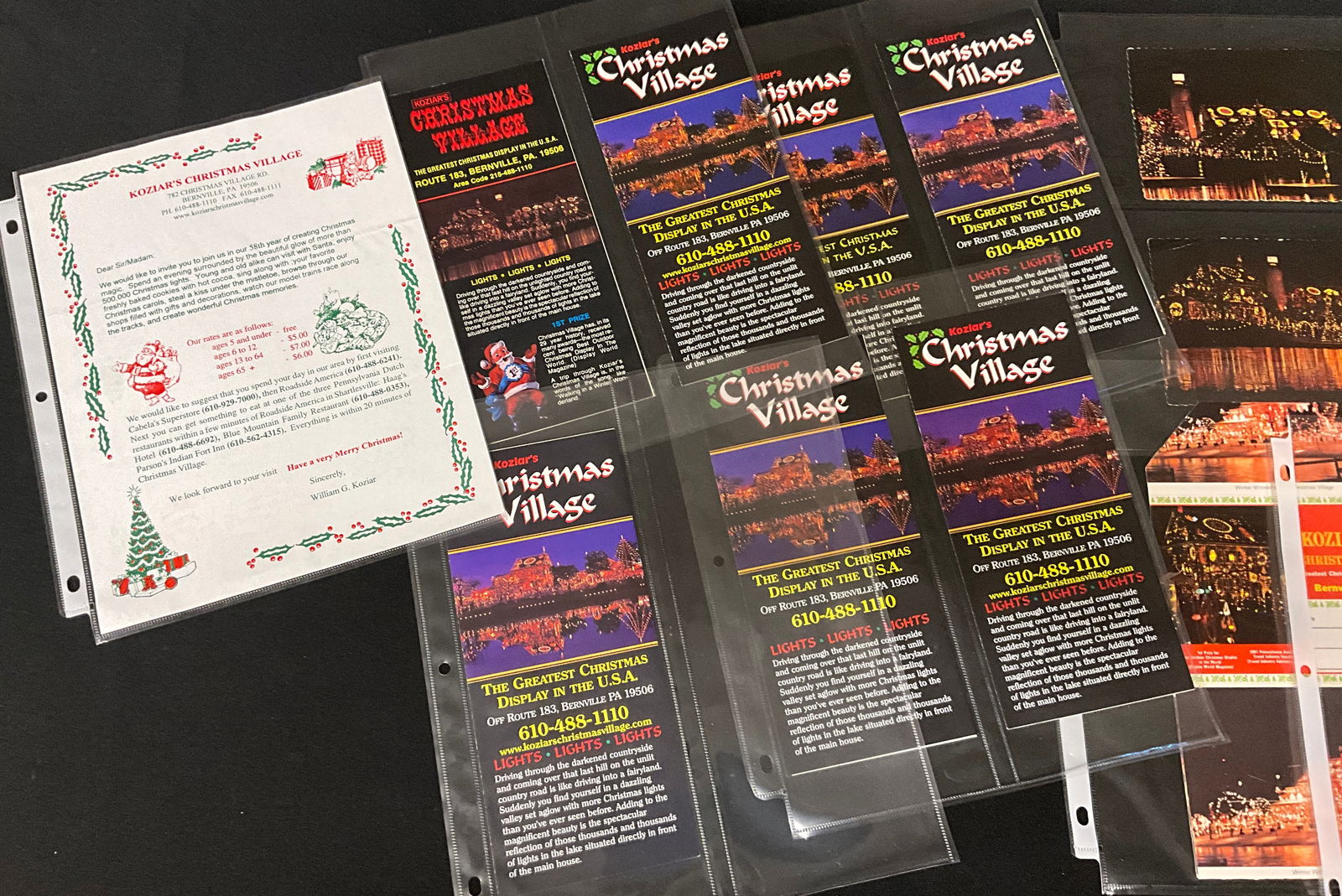 Koziar's Christmas Village. Collection of Vintage Postcards and Paper Ephemera. Bernville, PA. - 4