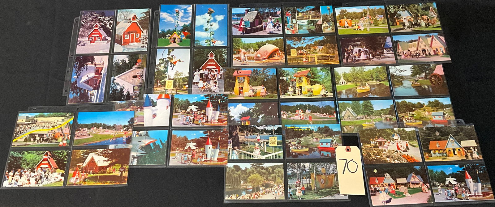 Storytown U.S.A. Vintage Chrome Postcard Collection. Lake George, New York.: A large collection of vintage color photographic postcards depicting the Storytown, U.S.A. amusement park located near Lake George, New York. These paper ephemera items are characteristic of the