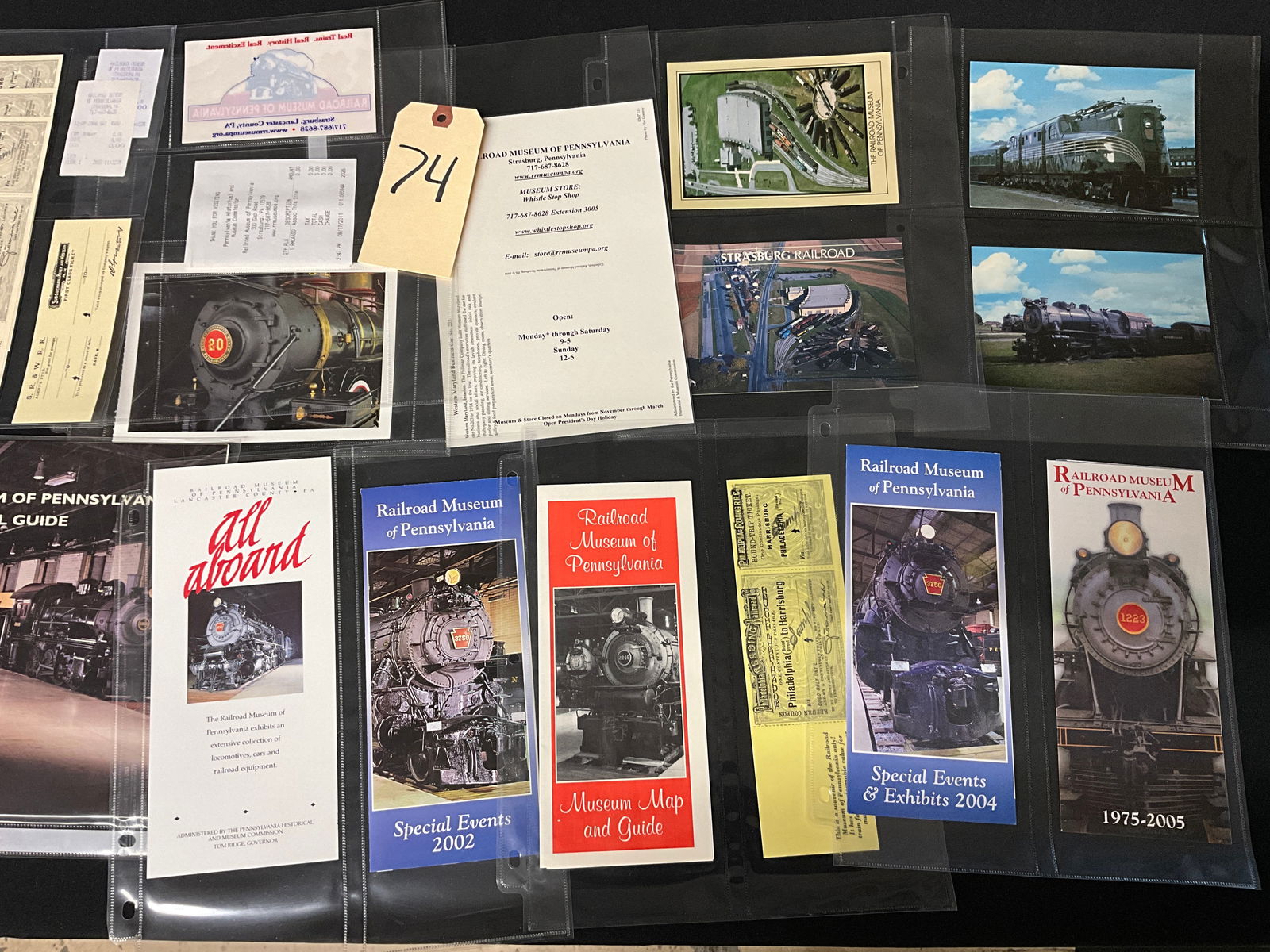Vintage Railroad Museum of Pennsylvania and Strasburg Ephemera Collection - 2