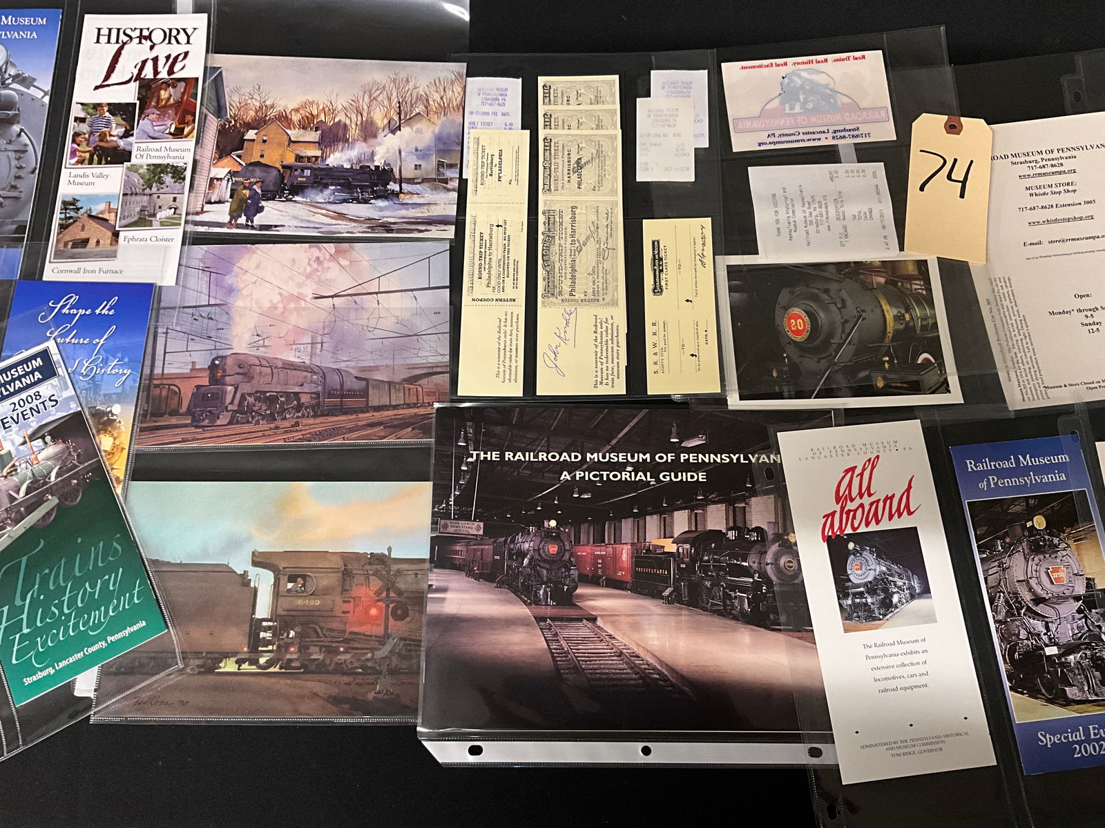 Vintage Railroad Museum of Pennsylvania and Strasburg Ephemera Collection - 3