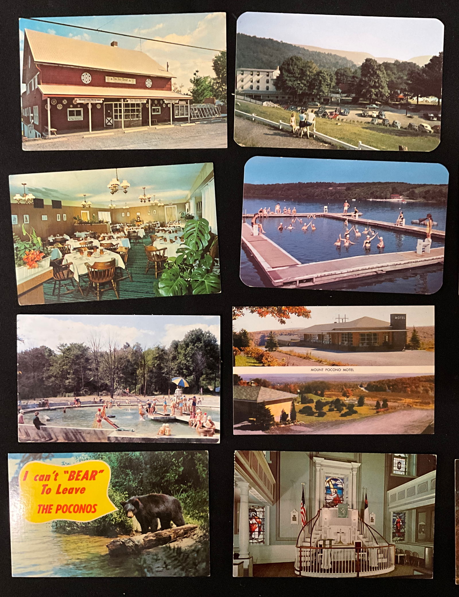 Vintage Postcards Collection. Pocono Mountains, Pennsylvania and Ohio Ephemera. - 2