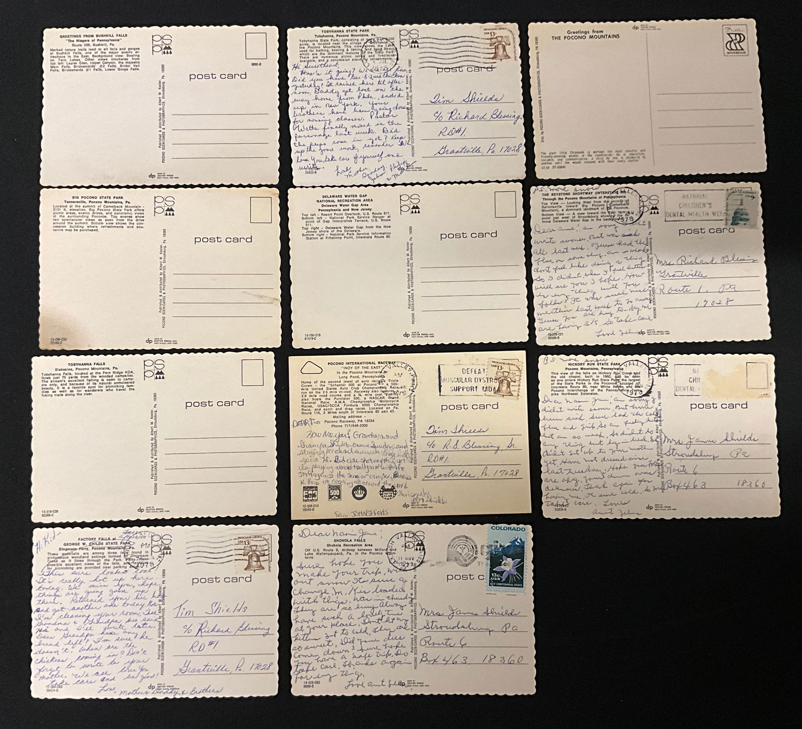 Vintage Pennsylvania Pocono Mountains Postcards Collection of Regional Ephemera - 4