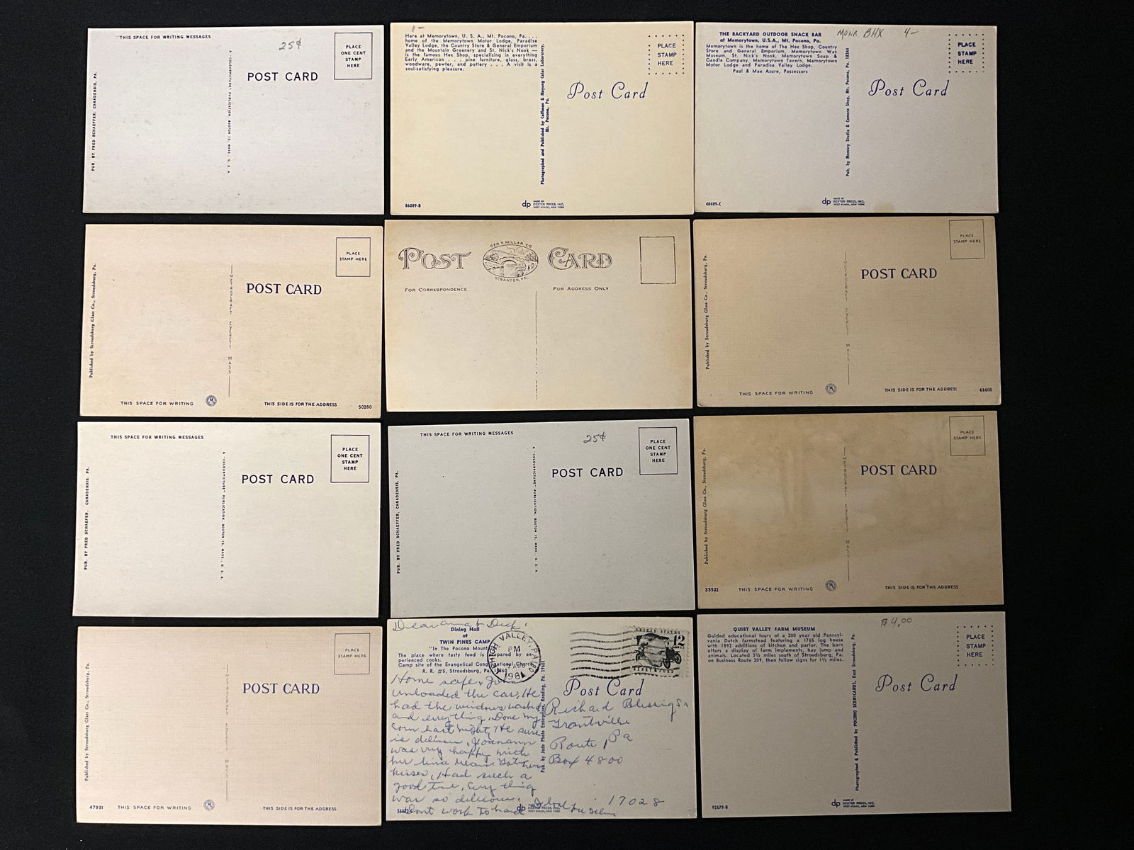 Vintage Postcards and Paper Ephemera Collection: Pocono Mountains, Pennsylvania Views - 3