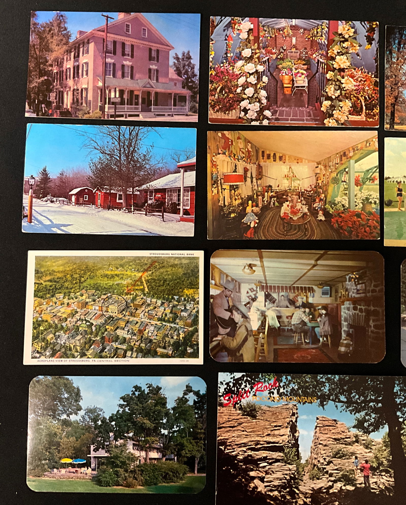 Pocono Mountains Tourism Postcards Collection, Mid-20th Century Ephemera - 2