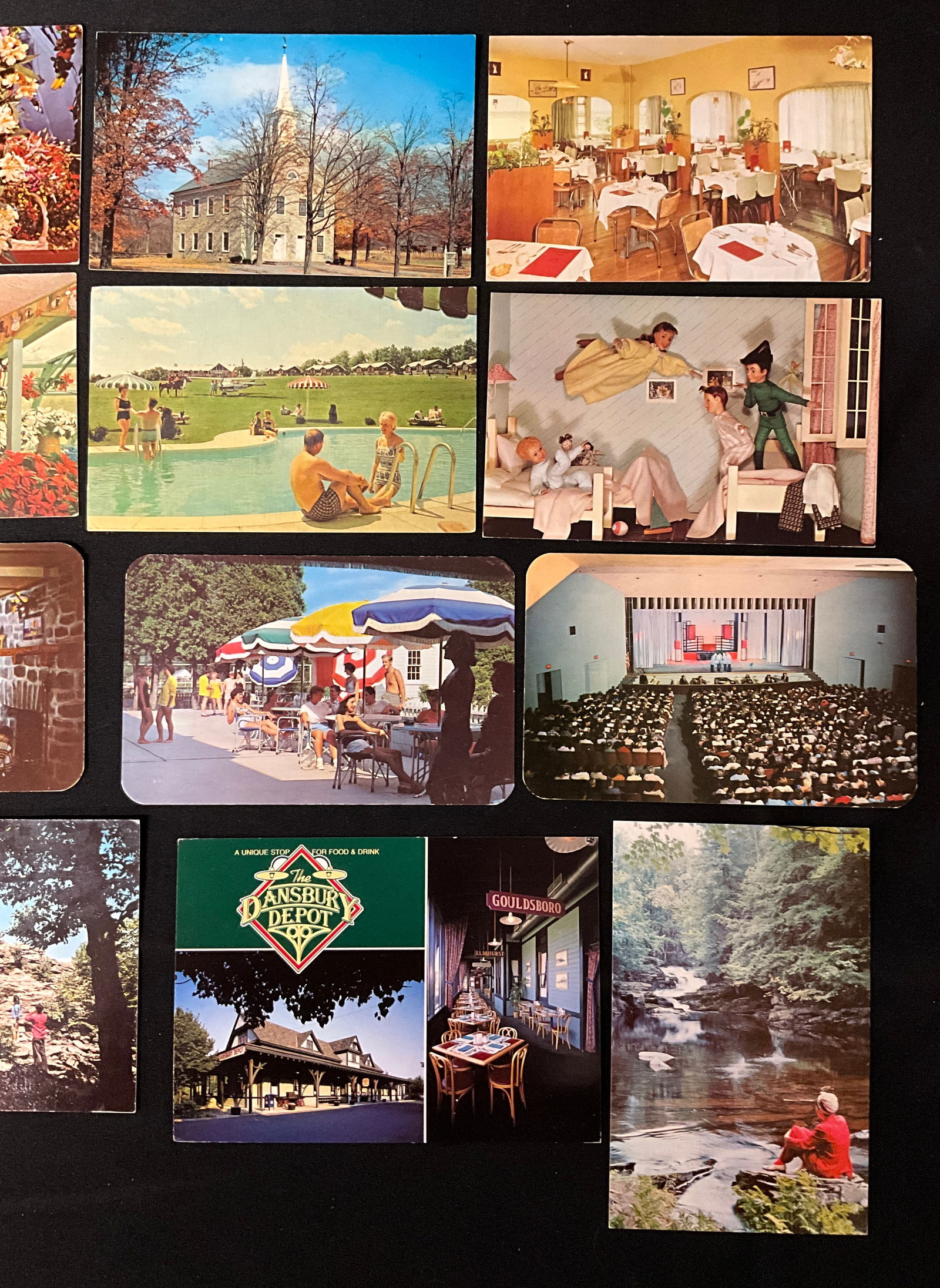 Pocono Mountains Tourism Postcards Collection, Mid-20th Century Ephemera - 3