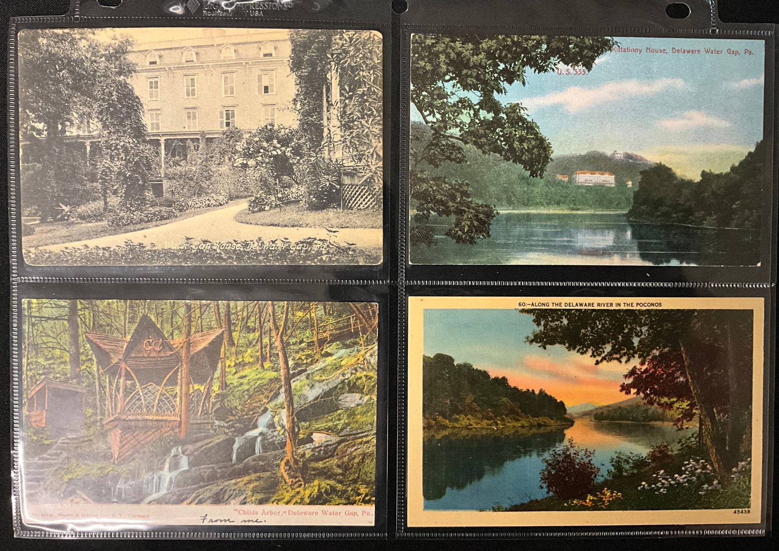 Vintage Postcards. Scenic Views of Delaware Water Gap and Pocono Mountains Ephemera. - 4