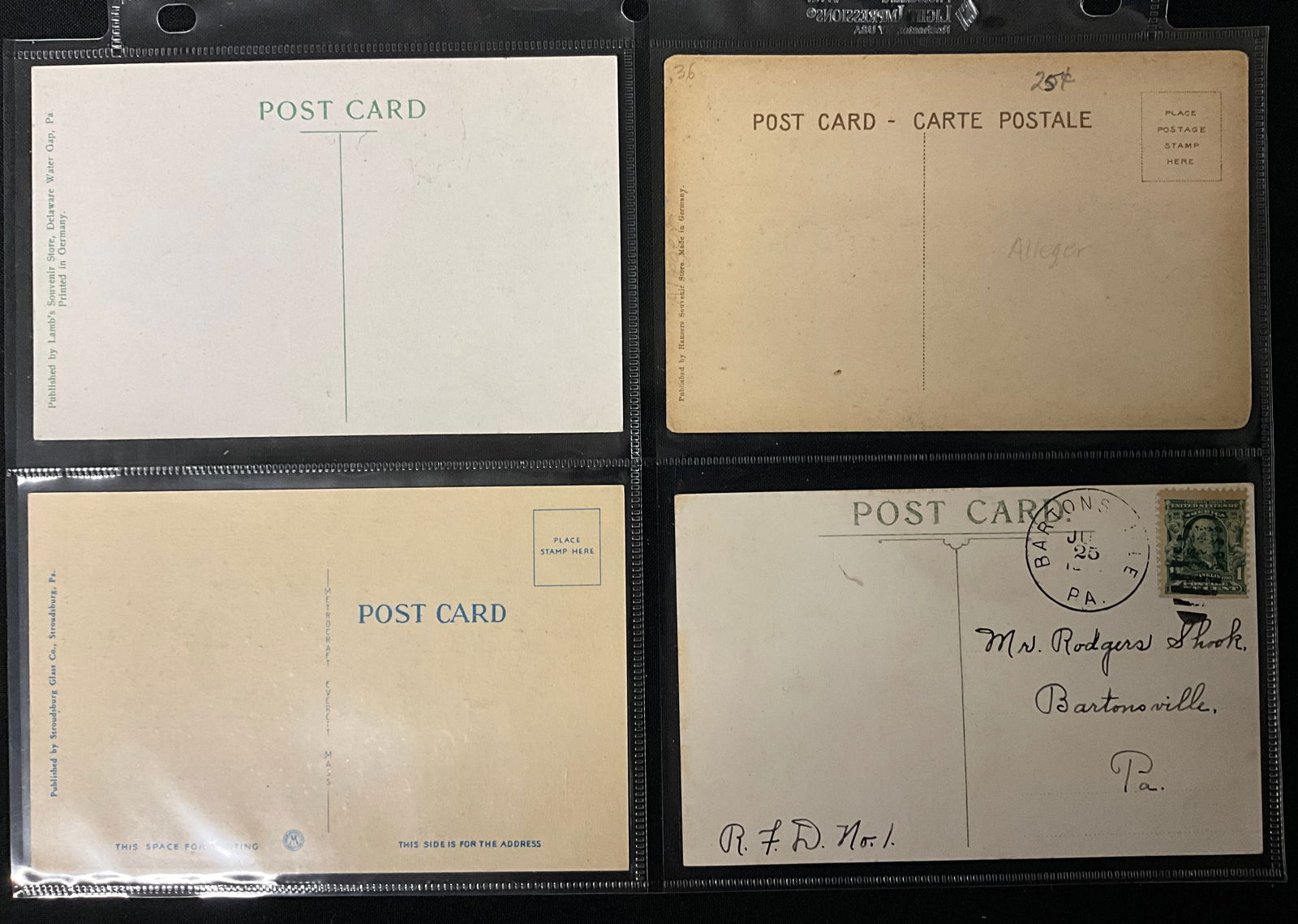 Vintage Postcards. Scenic Views of Delaware Water Gap and Pocono Mountains Ephemera. - 5