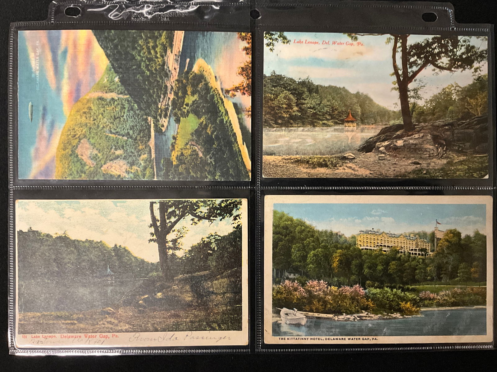 Vintage Postcards. Scenic Views of Delaware Water Gap and Pocono Mountains Ephemera. - 6