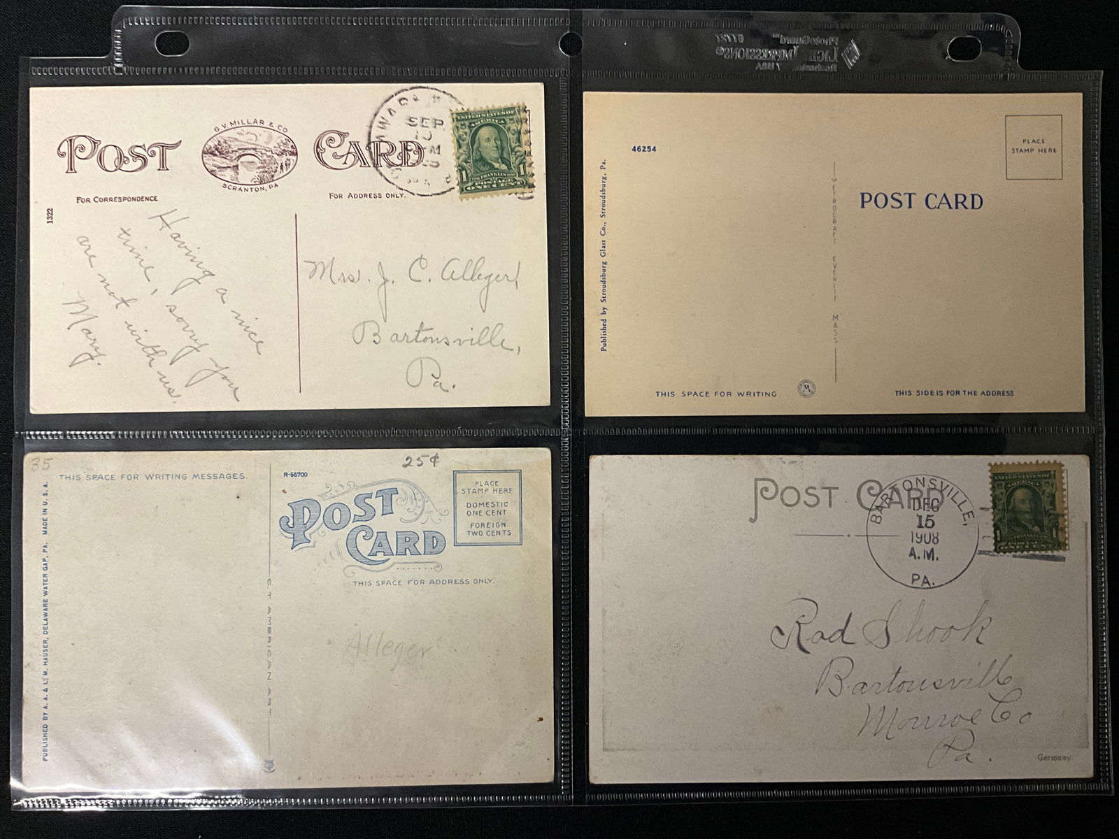 Vintage Postcards. Scenic Views of Delaware Water Gap and Pocono Mountains Ephemera. - 7