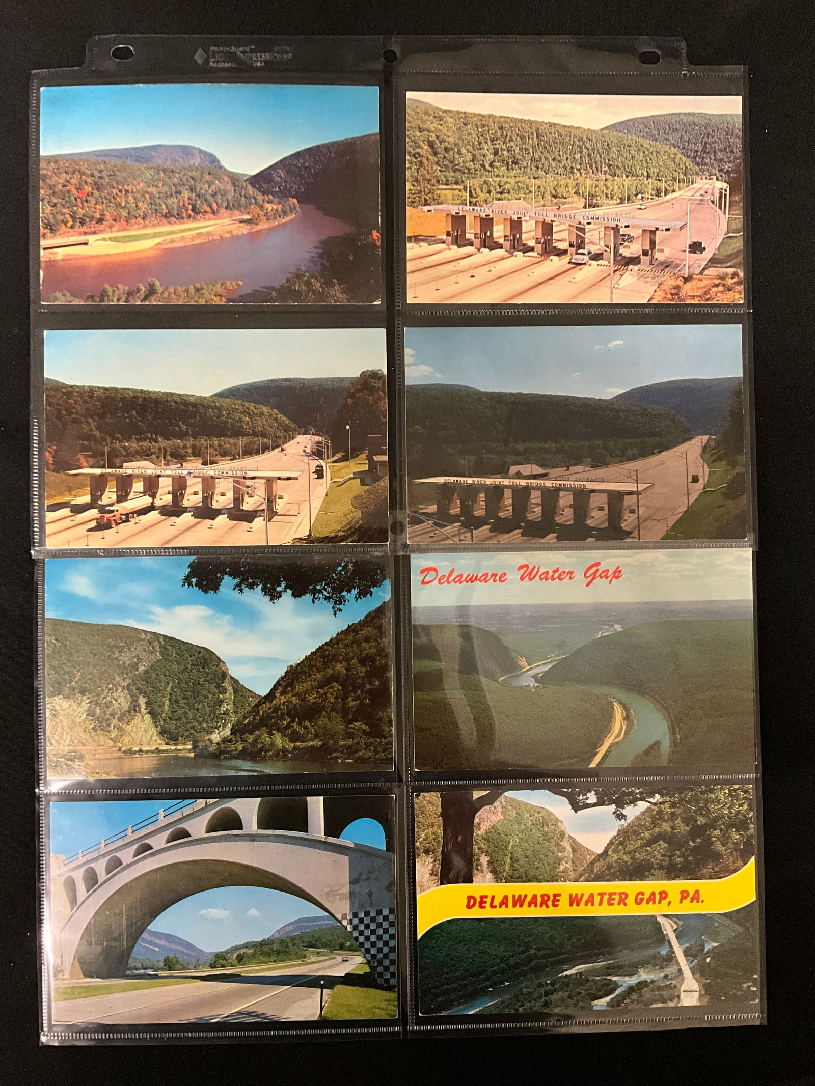 Vintage Postcards: Delaware Water Gap, PA/NJ Scenic and Infrastructural Views - 2