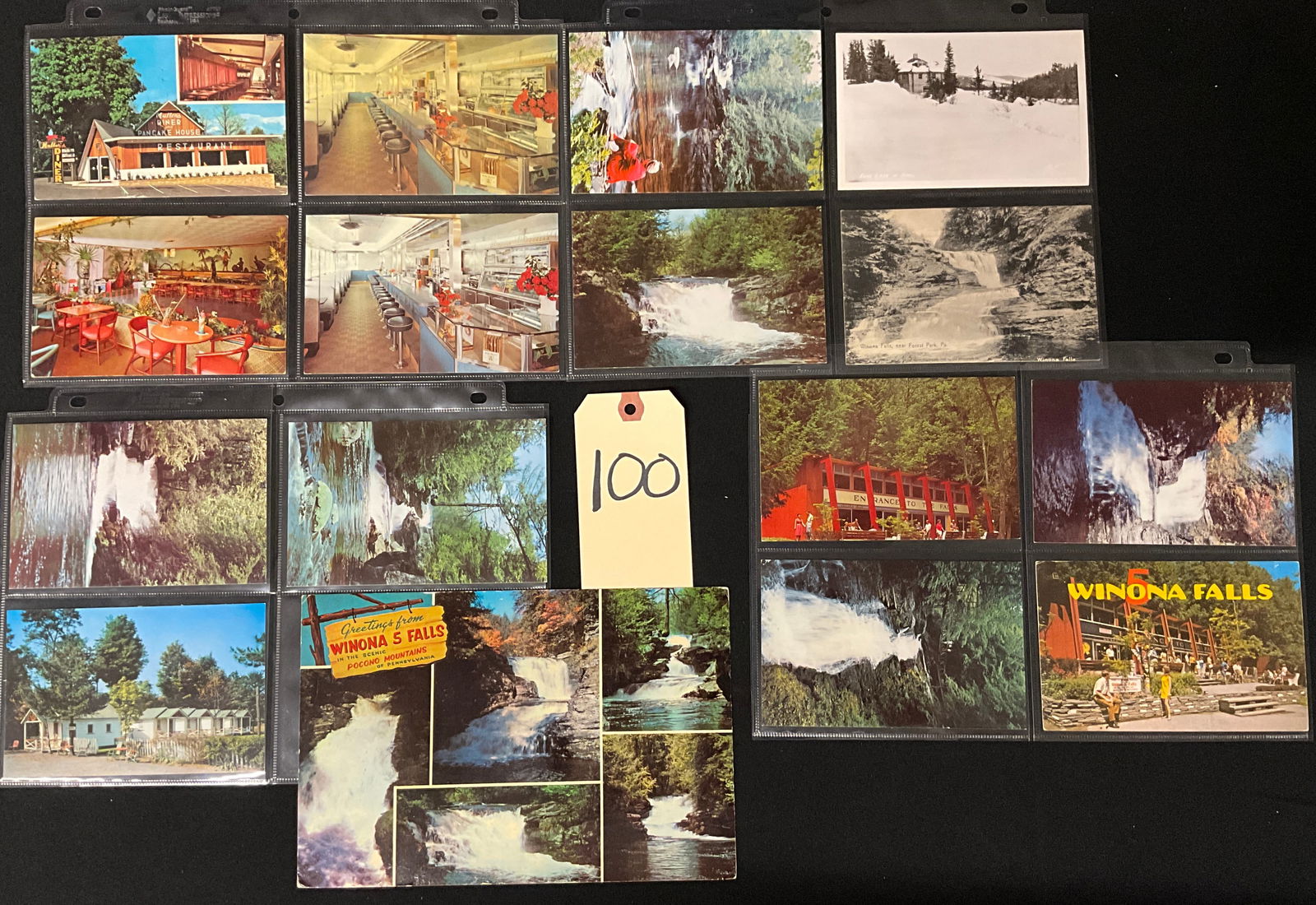 Vintage Postcards Paper Ephemera Collection Pocono Mountains Winona Falls Diners (1 of 7)