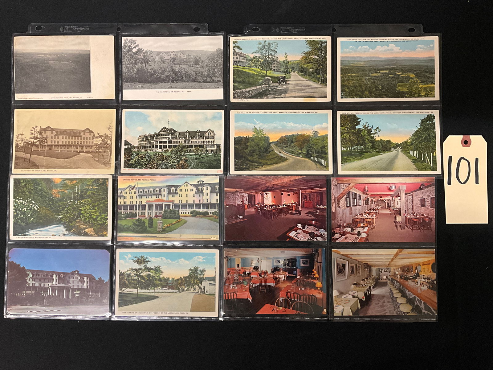 Vintage Postcards Collection Pocono Mountains Pennsylvania Resorts Ephemera (1 of 3)