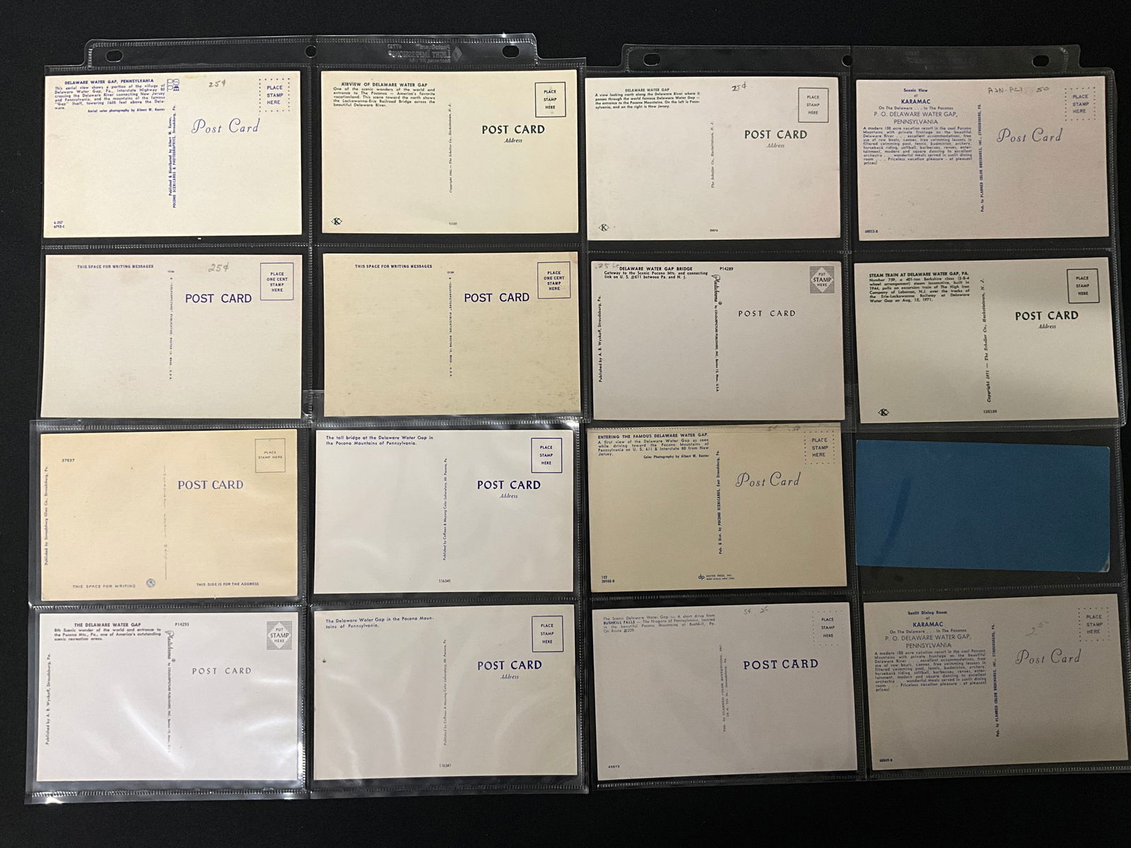 Vintage Postcards and Ephemera: Scenery and Resorts of the Delaware Water Gap, PA. - 3