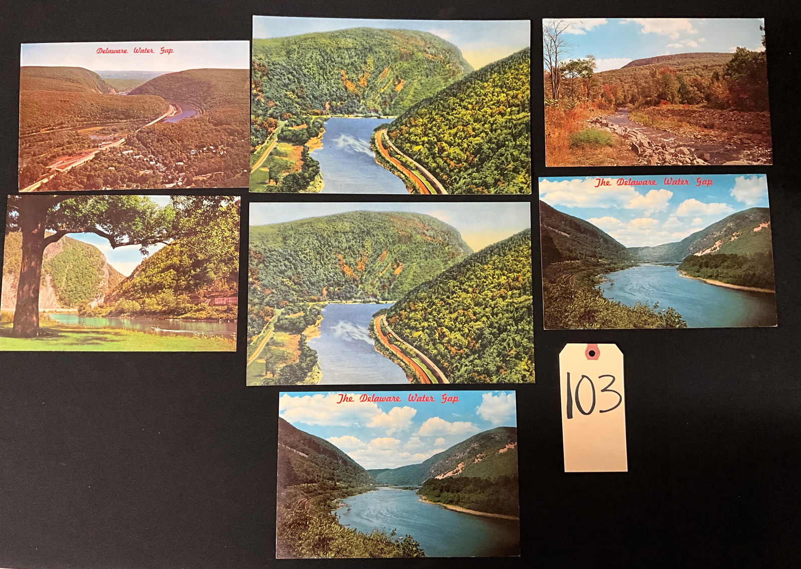 Collection of Vintage Delaware Water Gap Postcards. Curteich-Chicago, Mid-20th Century. (1 of 5)