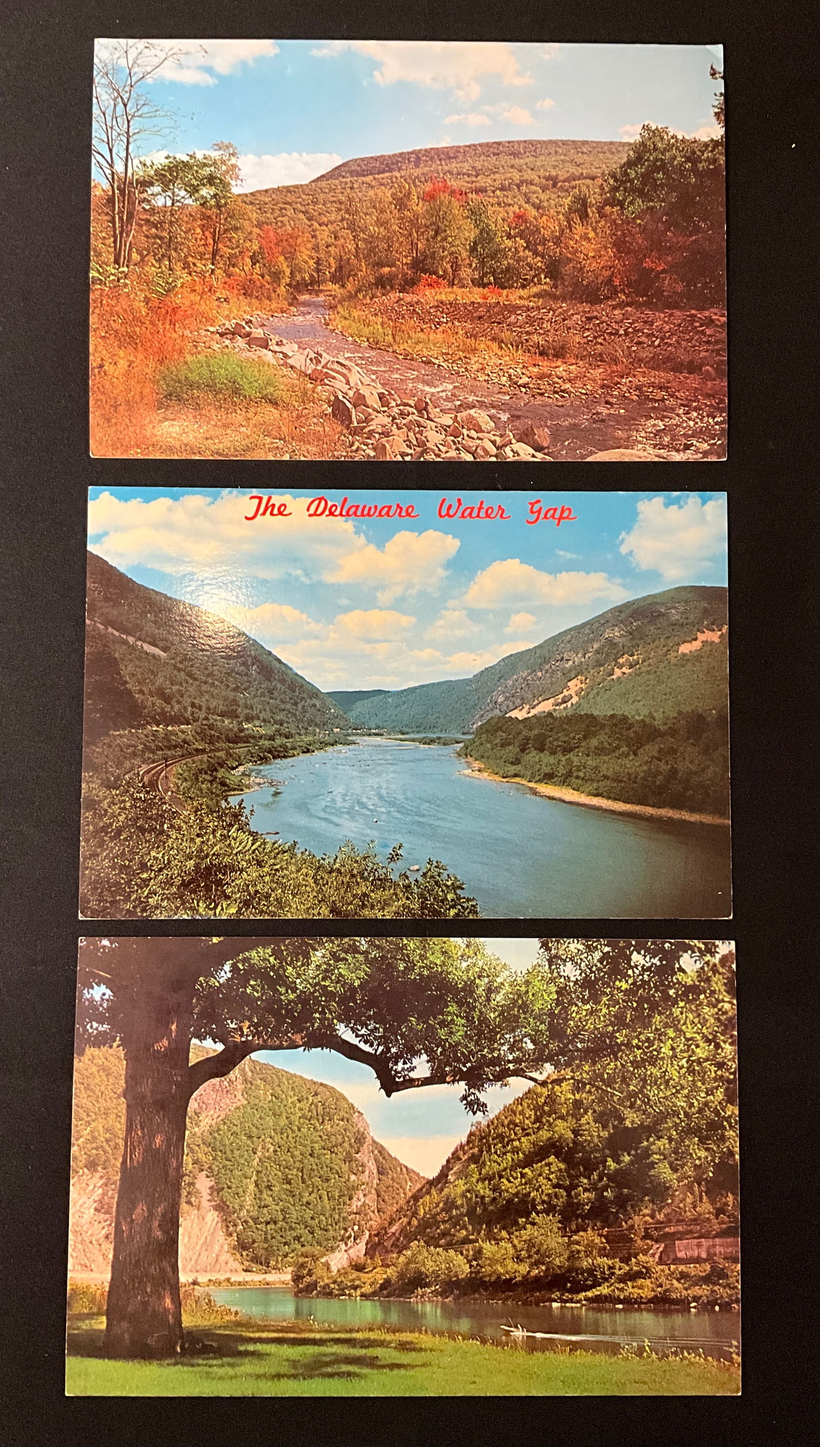 Collection of Vintage Delaware Water Gap Postcards. Curteich-Chicago, Mid-20th Century. - 2