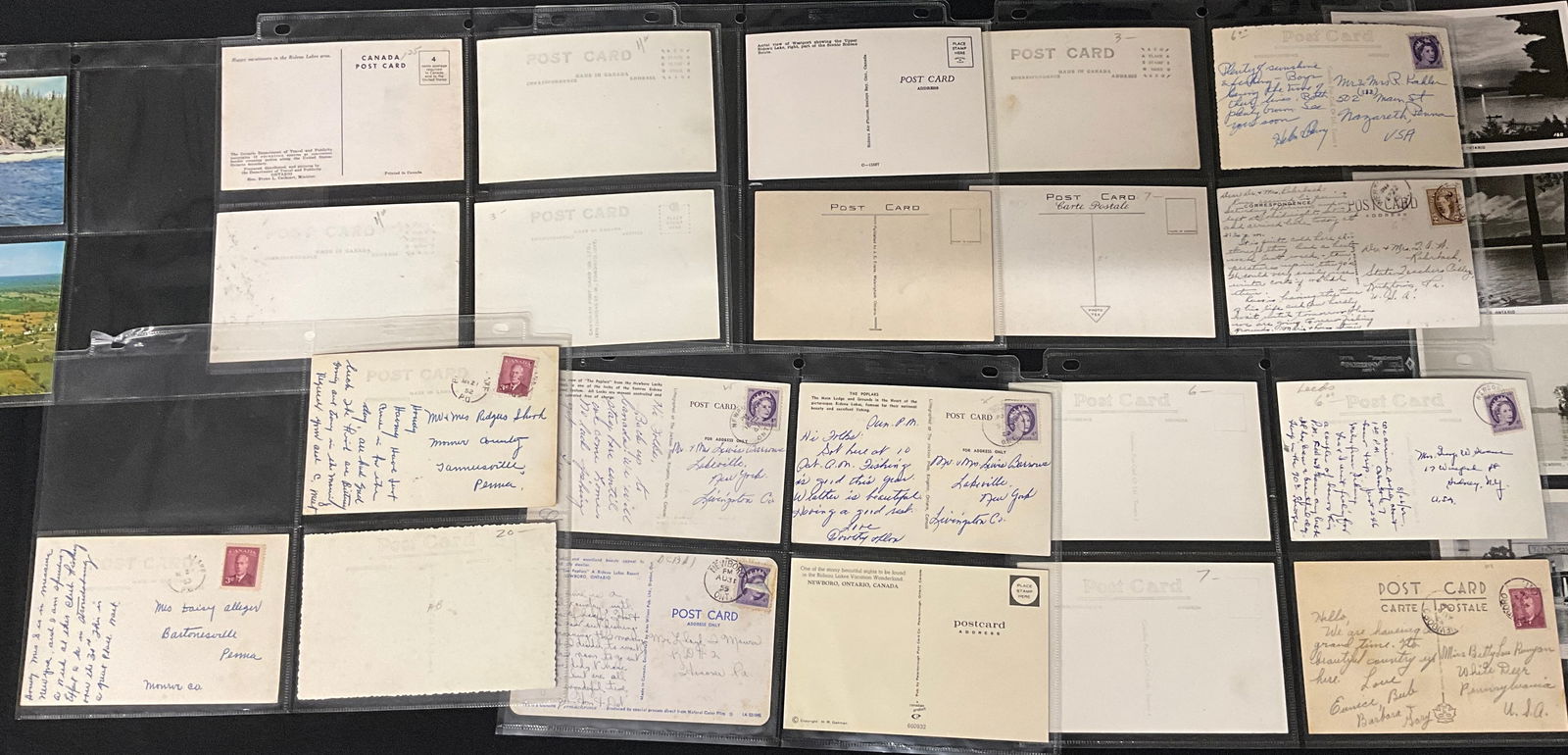 Collection of Vintage Postcards and Paper Ephemera. Scenic Ontario, Canada Resorts. - 6