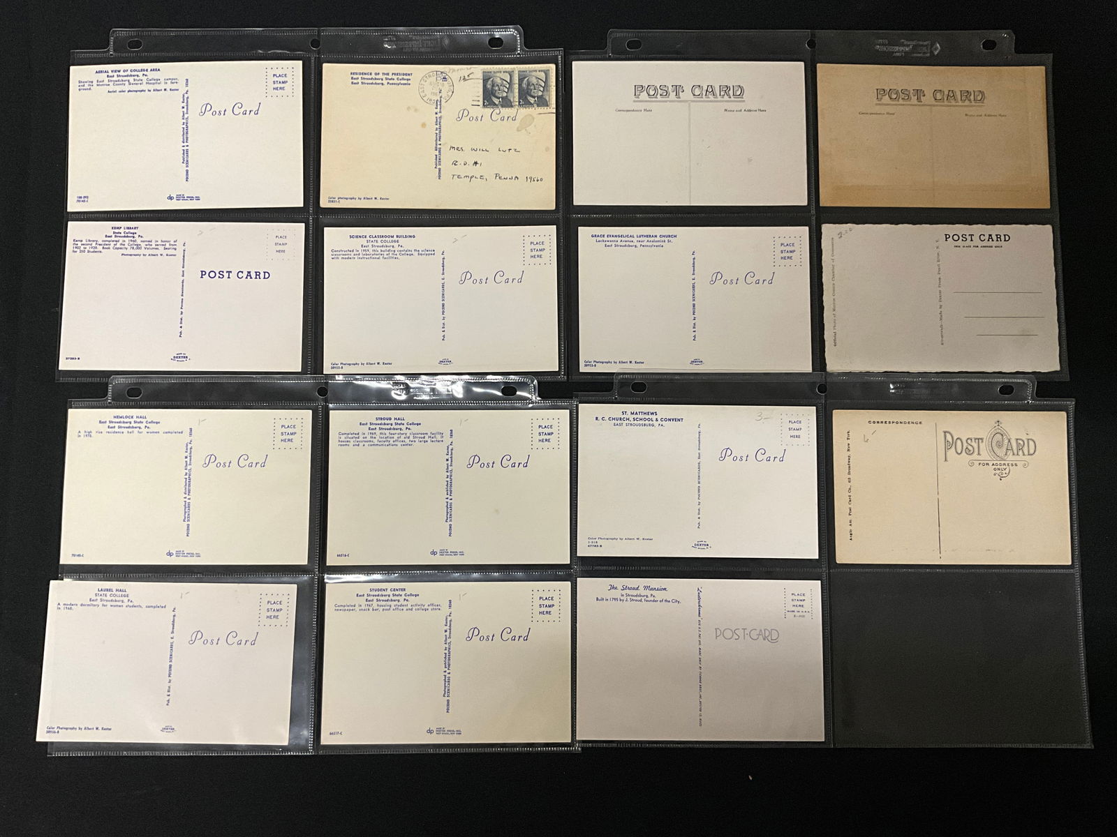 Collection of Vintage Postcards and Paper Ephemera documenting East Stroudsburg, PA - 3