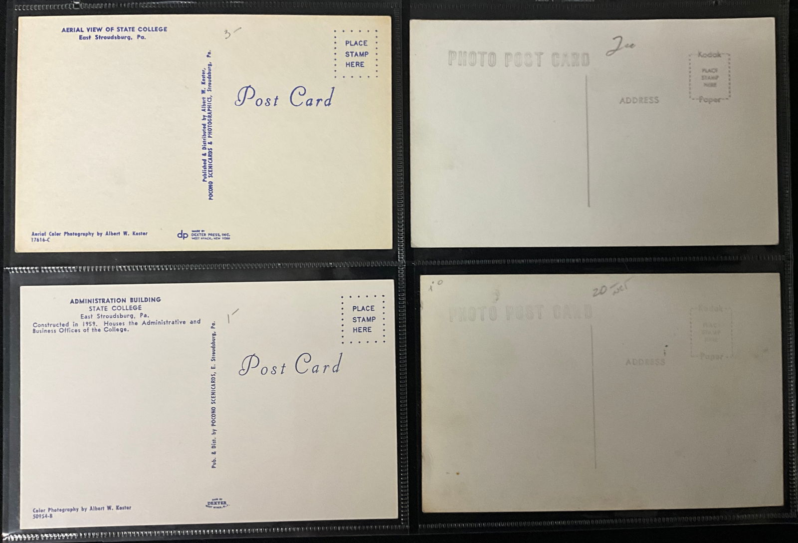 Collection of Vintage Postcards and Paper Ephemera documenting East Stroudsburg, PA - 5