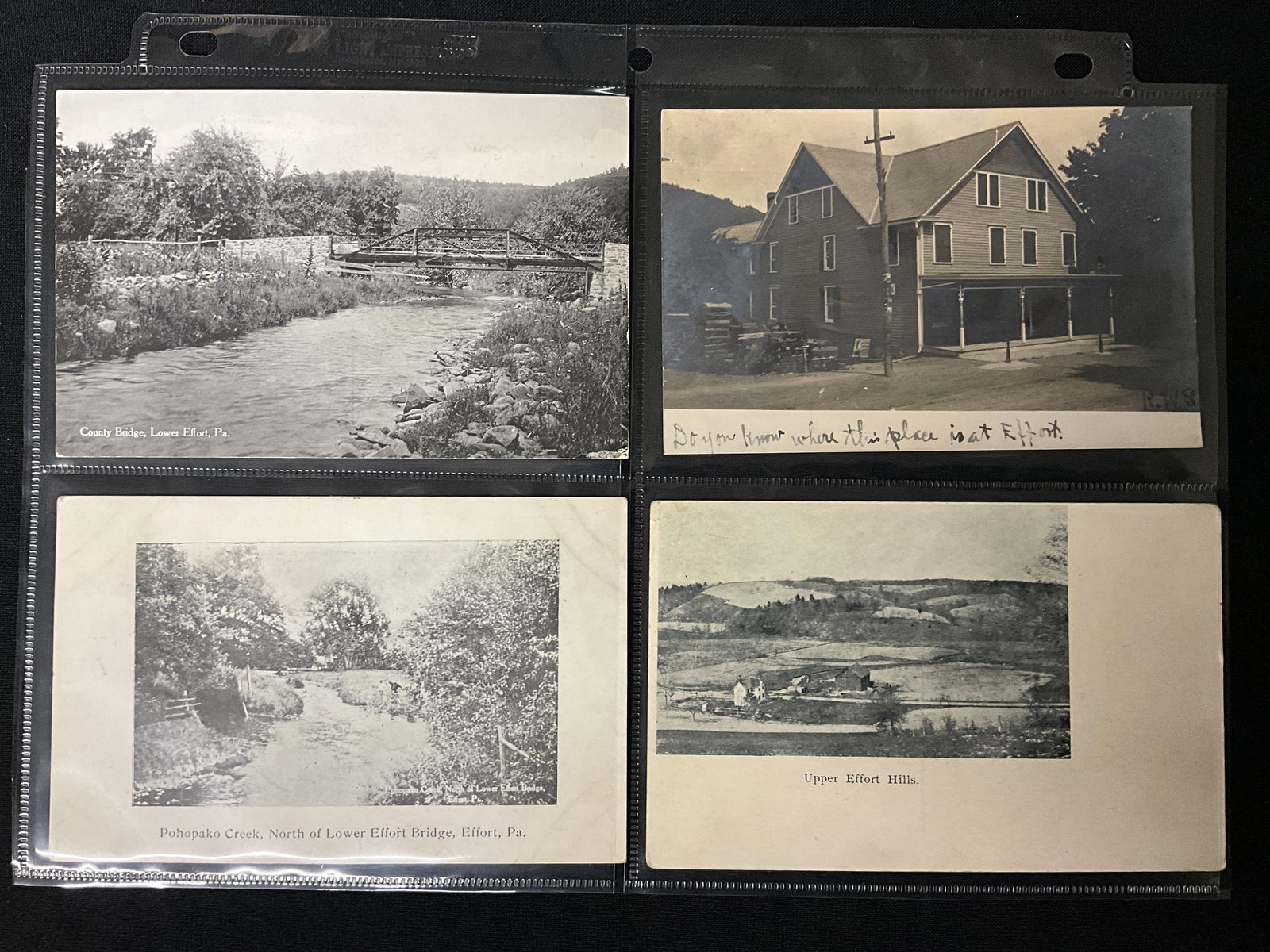 Vintage Postcards and Paper Ephemera: Effort and Saylorsburg, Pennsylvania Local History - 4
