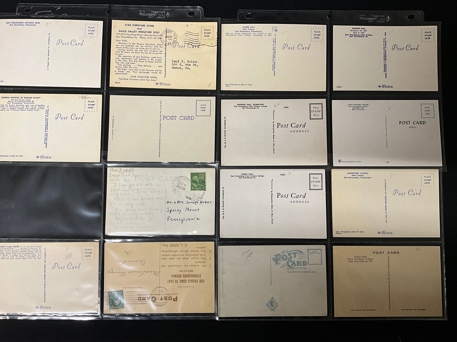 Vintage Postcard Collection of Stroudsburg and East Stroudsburg, Pennsylvania Ephemera - 4