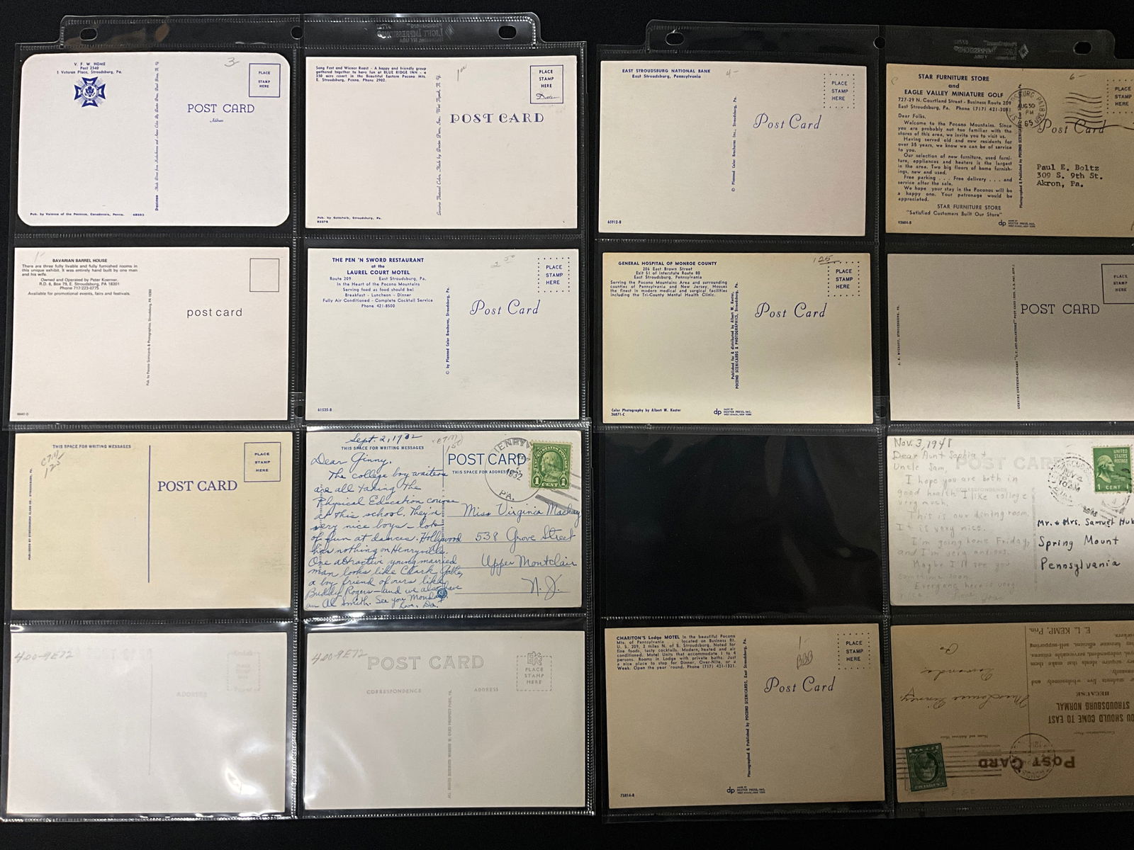 Vintage Postcard Collection of Stroudsburg and East Stroudsburg, Pennsylvania Ephemera - 5