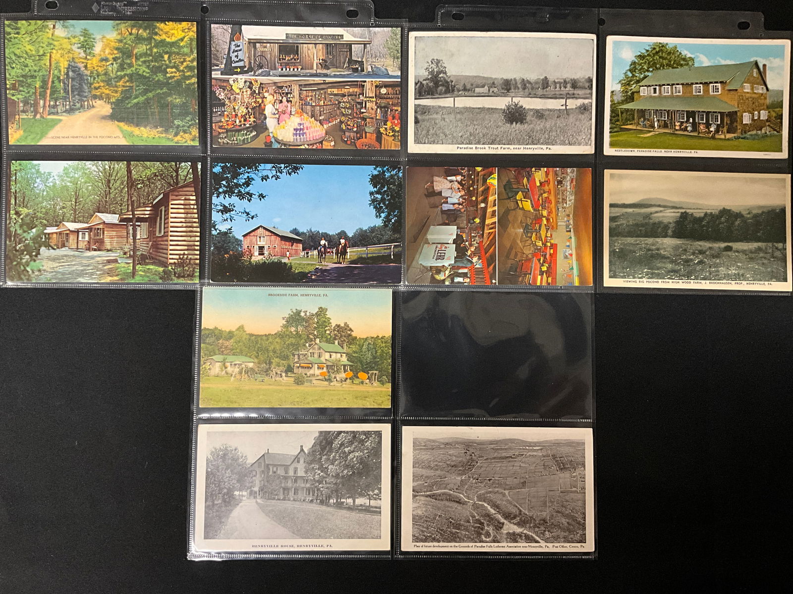 Vintage Postcards and Paper Ephemera Collection. Pennsylvania Scenes, 1900s-1930s. - 2