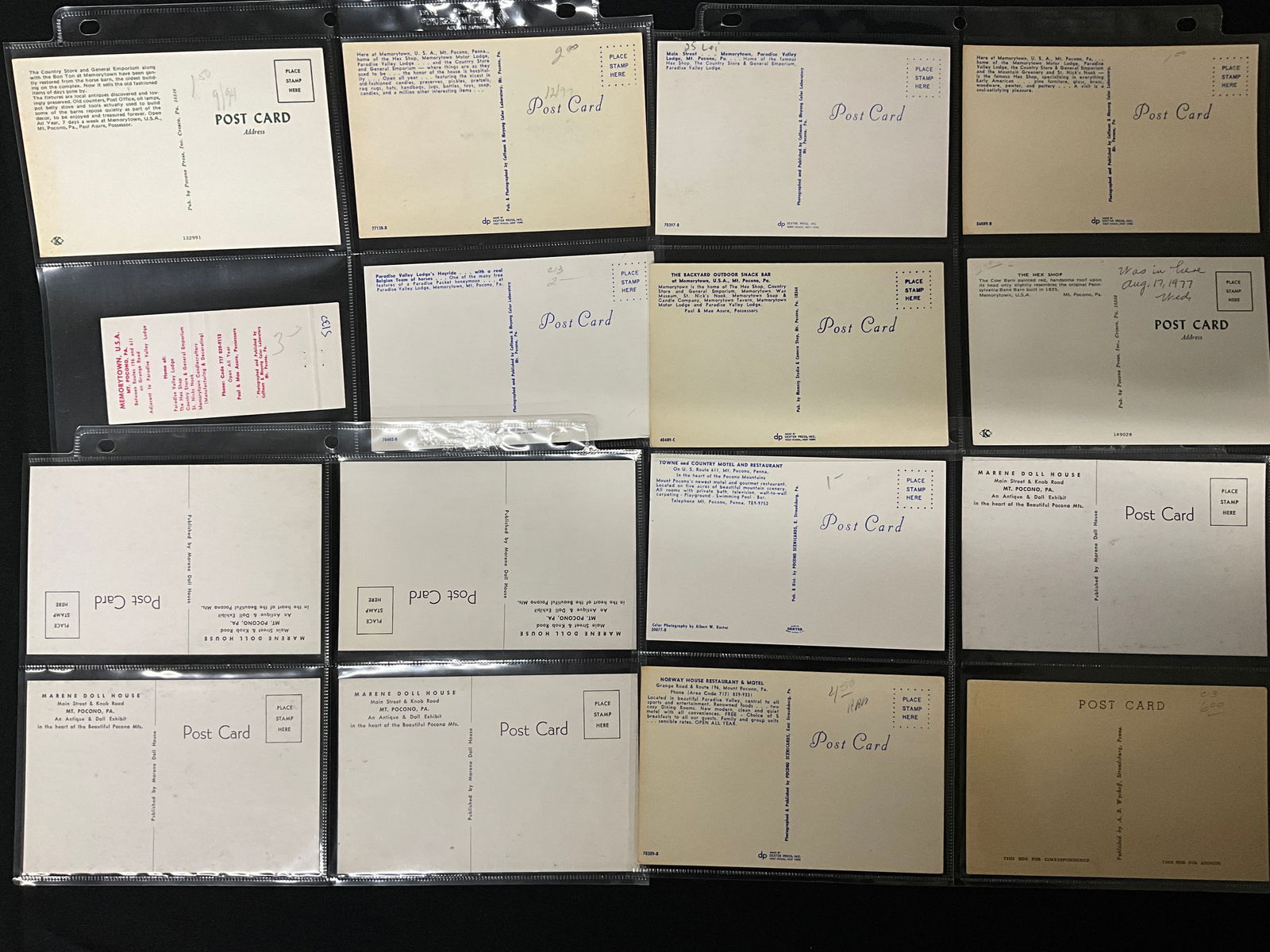 Vintage Postcards and Paper Ephemera Collection Pocono Mountains Pennsylvania - 4