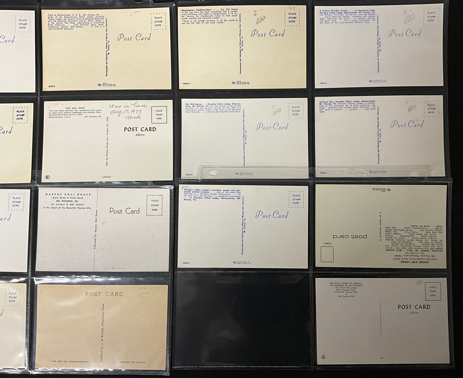 Vintage Postcards and Paper Ephemera Collection Pocono Mountains Pennsylvania - 5