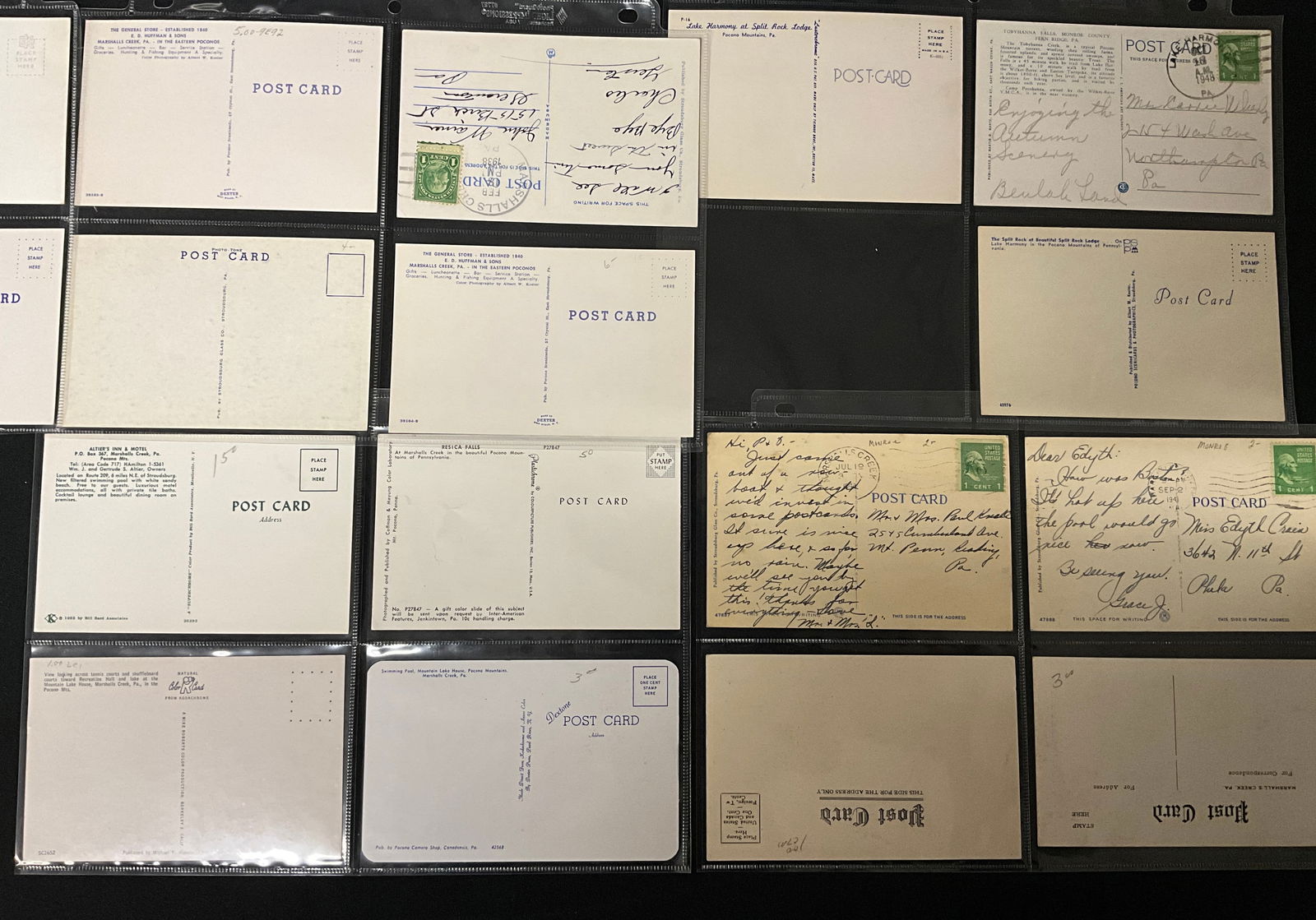 A Collection of Vintage Postcards of the Pocono Mountains, Pennsylvania - 4